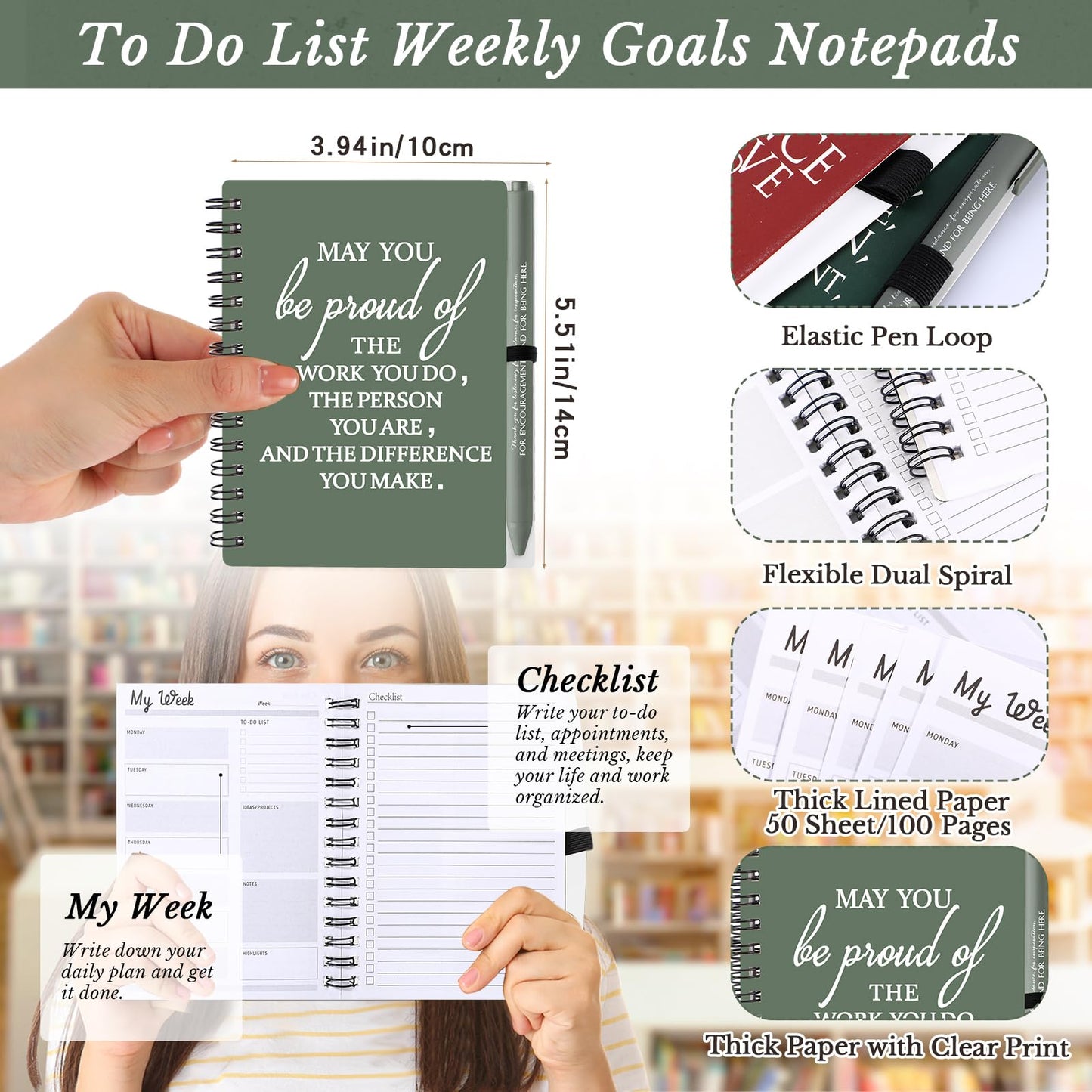 Tellingyou Bulk Employee Appreciation Gifts A6 Notebook with Pens CNA Week Appreciation Gifts Thank You for Team Office Coworker Staff Graduation Teacher Volunteers(Joyous Colors,100 Pcs)