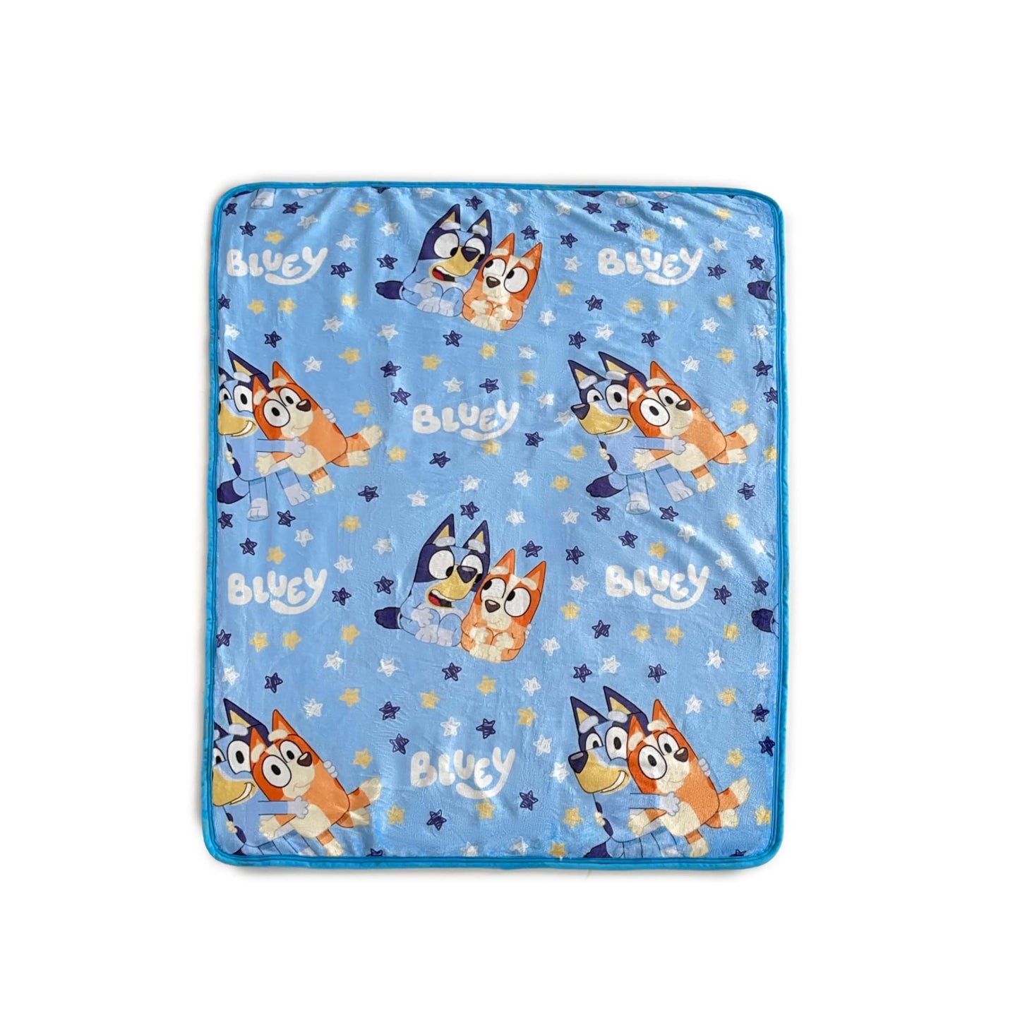 Northwest Bluey Silk Touch Sherpa Throw Blanket, 40" x 50", Happy Times