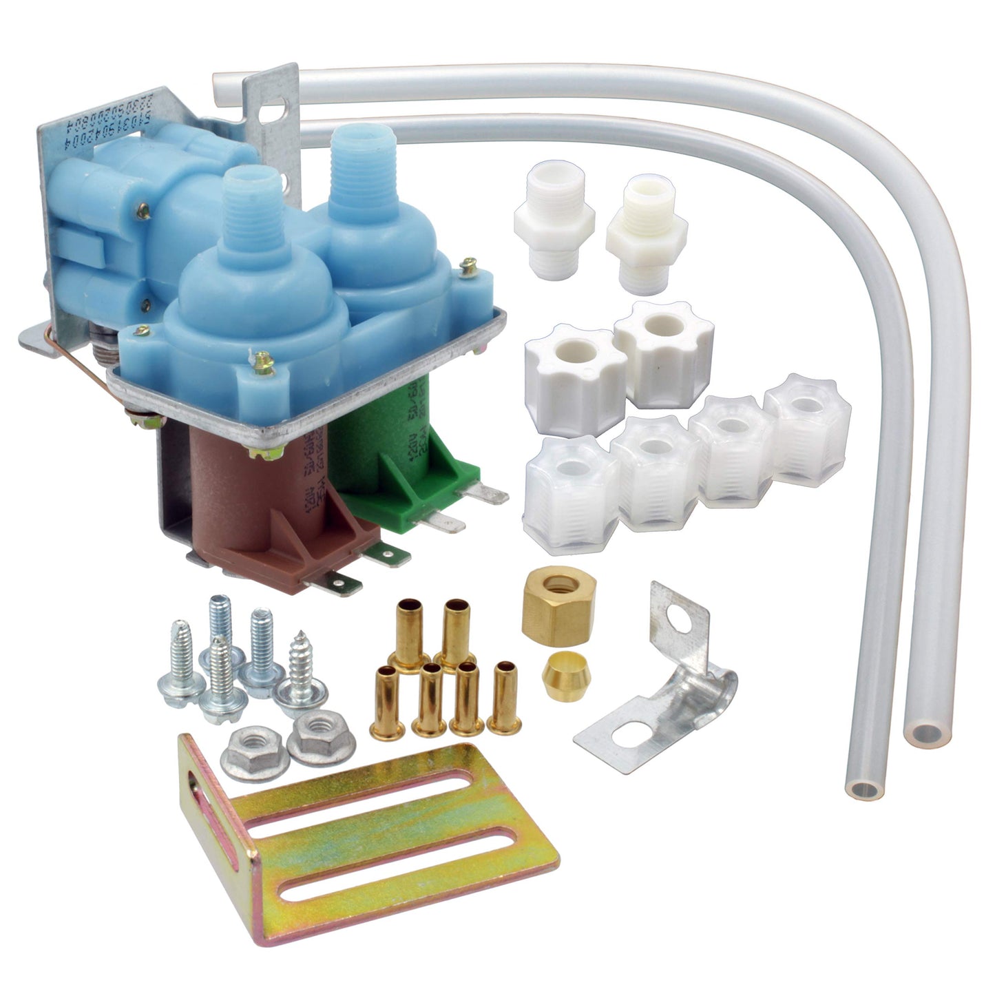Supplying Demand 2182106 W10853654 Refrigerator Dual Coil Water Inlet Valve Replacement Kit