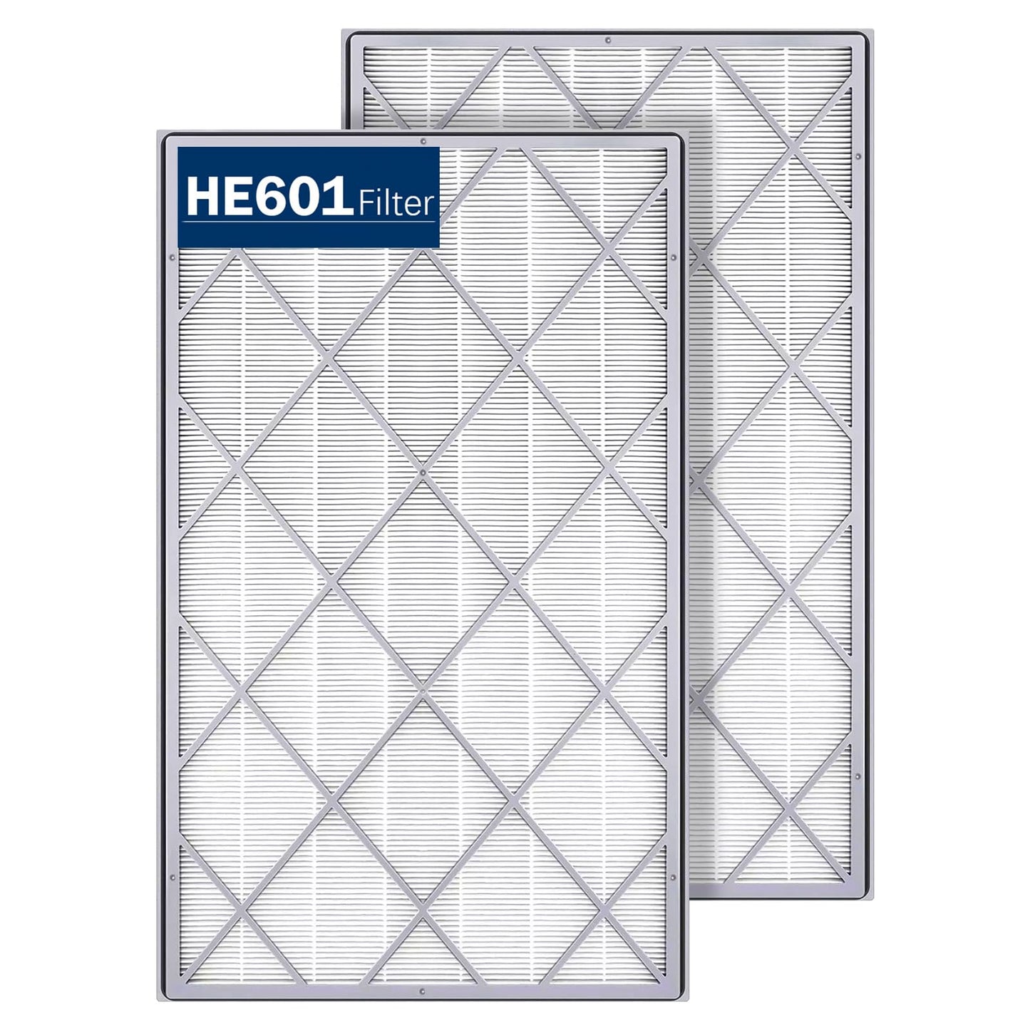 LANTINY HE601 True HEPA Replacement Filter Compatible with Shark Air Purifier 6 Fan Model HE601 HE602 3-IN-1 HE6FKPET H13 True HEPA for Shark HE601 Air Purifiers