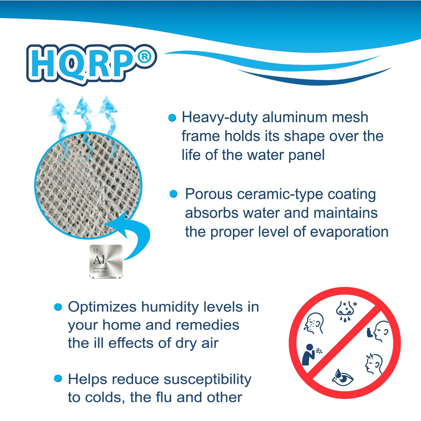 HQRP 2-pack Water Filter compatible with TRANE/American Standard BAYPAD01A1010A; HUMD200, HUMD200A, HUMD200T, HUMD200ABA00B Whole House Humidifiers