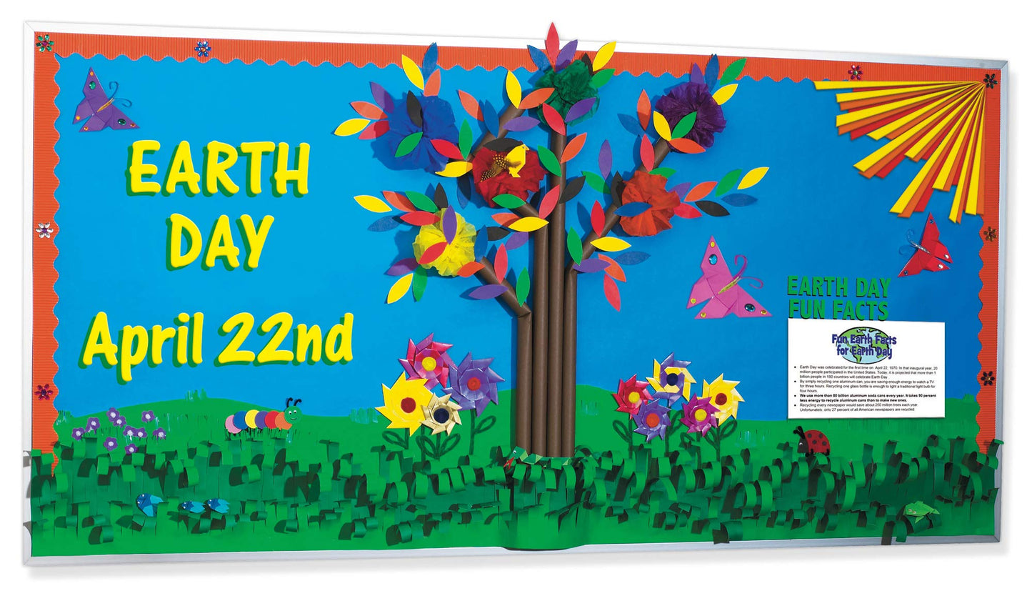 Fadeless Bulletin Board Paper, Fade-Resistant Paper for Classroom Decor, 48” x 50’, Apple Green, 1 Roll