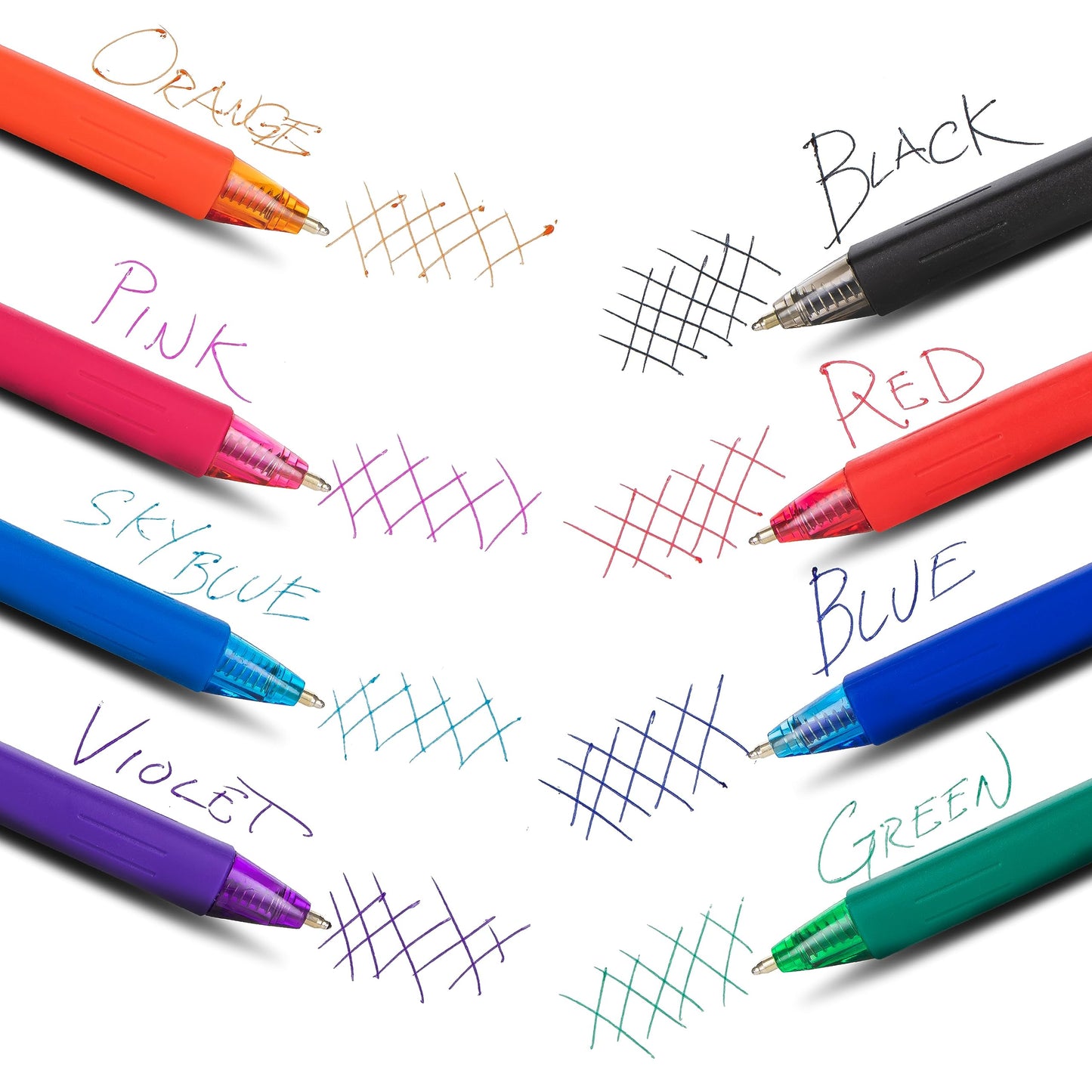 Pentel WOW! Ballpoint Pen, (1.0mm) Medium Line, Blue Ink, Pack of 60, Canister (BK440PC60C)
