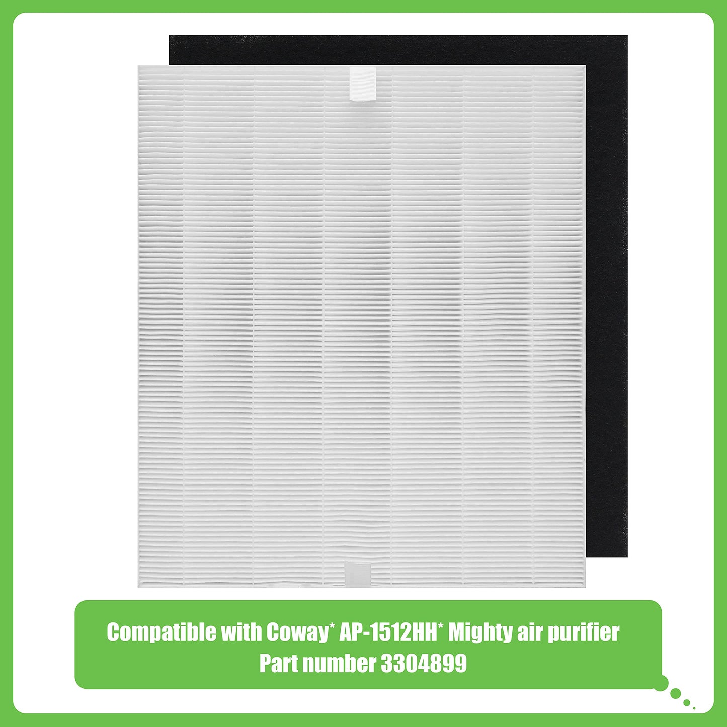 Hichoryer D480 True HEPA Replacement Filter D4, Compatible with Winix D480 Air Purifier, Compare to Winix D4 Filter, Item Number 1712-0100-00, 2 H13 True HEPA Filter & 8 Activated Carbon Filters