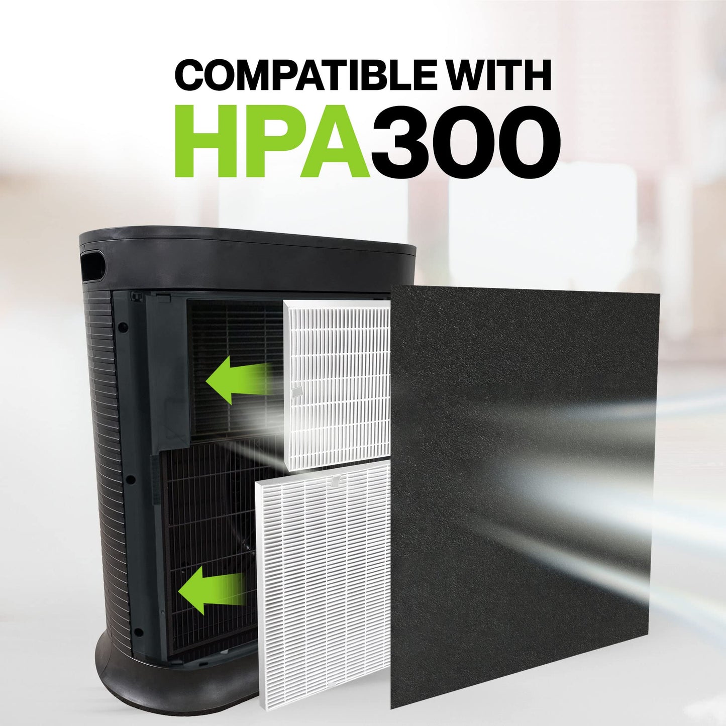 Durabasics 3 HEPA Filter Set for HPA300 Honeywell Air Purifier Filters & Honeywell HPA300 - Compatible with Air Purifier Replacement HPA 300 - Replacements for Filter R & HPA 300 Filter