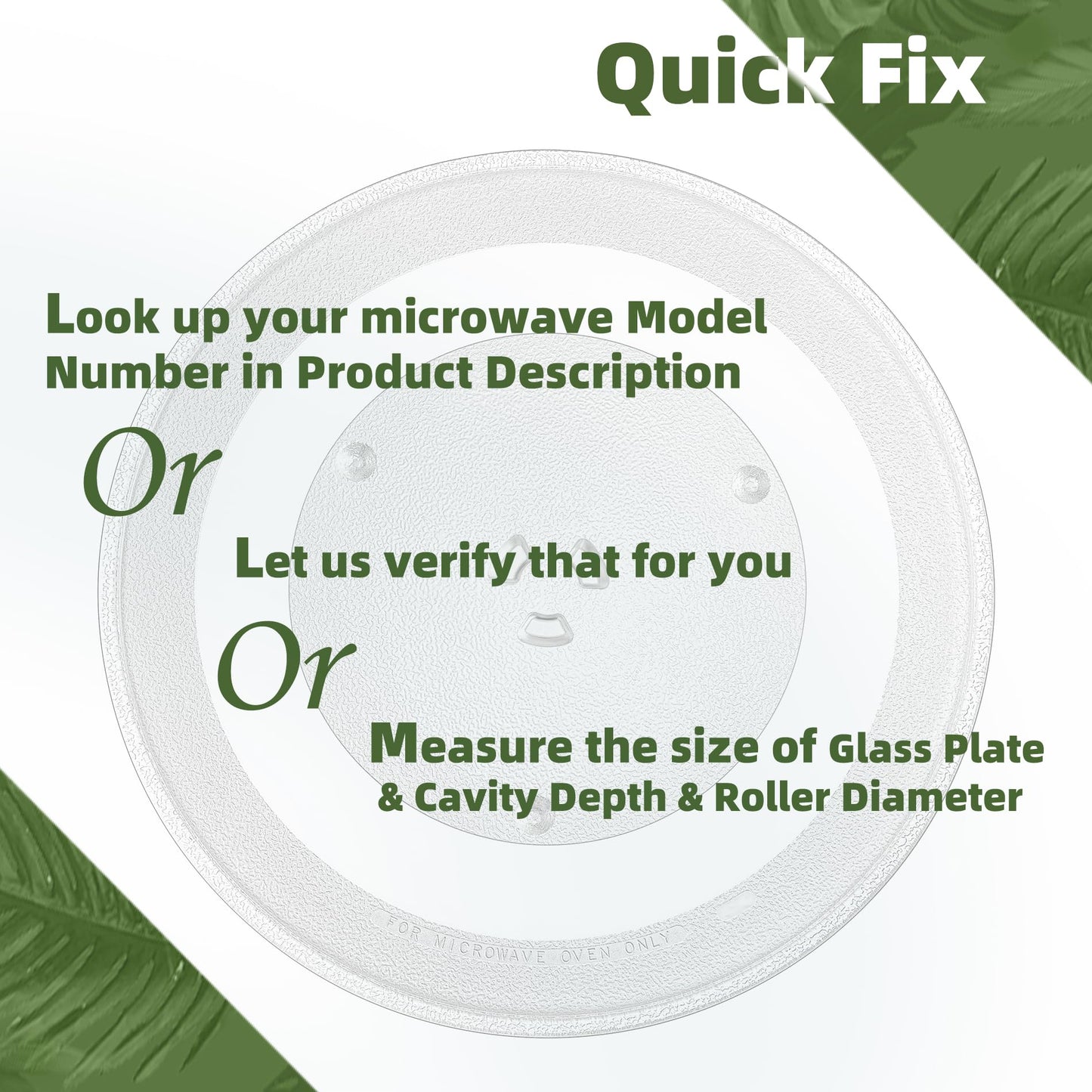 Gemroom 14.2" Microwave Turntable Plate for Samsung Microwave Compatible with Part # DE74-00023A, DE74-20002 Series 14 1/8 inch Samsung Microwave Glass Plate