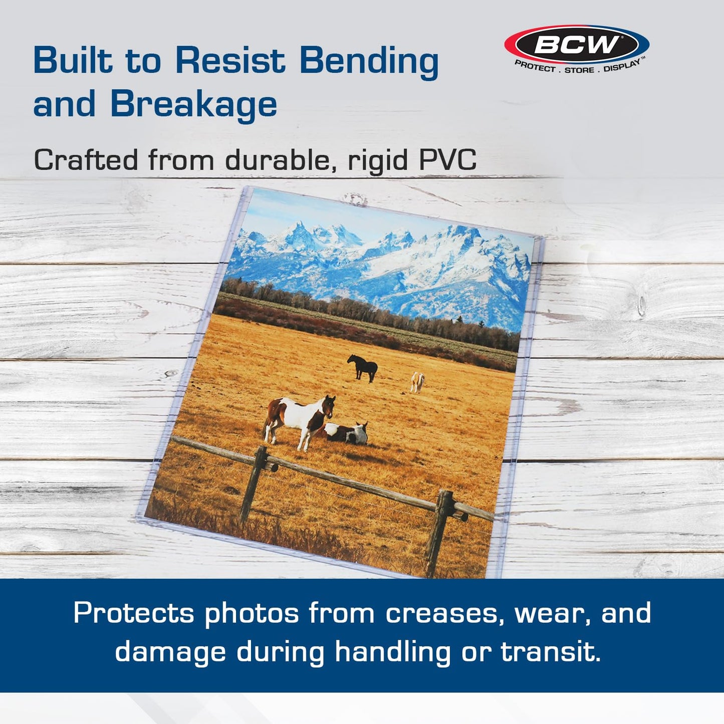 BCW 8x10 Toploader Holder - 25 Count | Rigid PVC, Non-Toxic, Crystal Clear Photocard Sleeves| 8x10 Plastic Sleeves for Prints | Hard Plastic Top Loader Sheet Protectors to Showcase Pictures