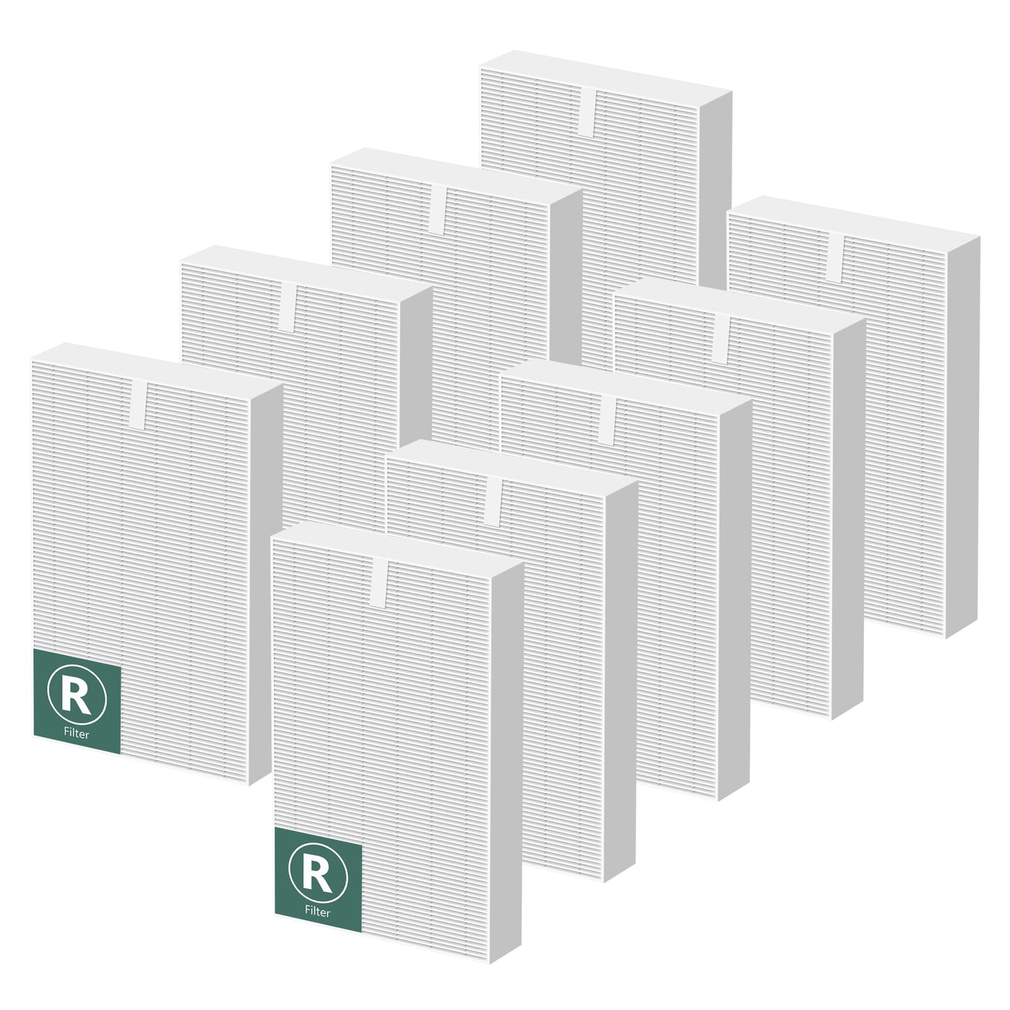 HPA300 Air Purifier Filter R Replacement for Honeywell Air Purifier HPA 100/200/300 and 5000 Series, 9 Pack Middle Main Filter Compatible with Honeywell R Filter (HRF-R3 & HRF-R2 & HRF-R1)