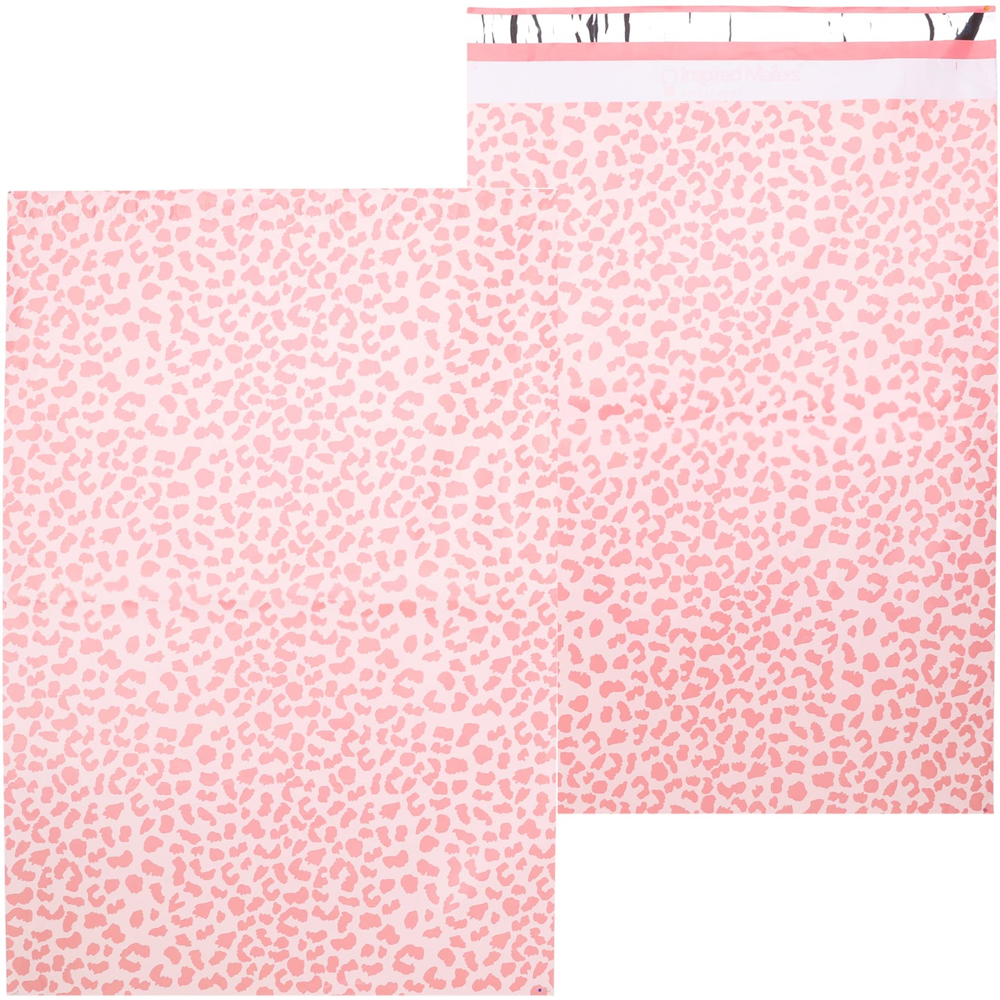 Inspired Mailers - Poly Mailers 16x22-50 Pack - Rose Gold Cheetah - Large Mailing Envelopes - Large Shipping Envelopes - Large Shipping Bags - Big Mailers