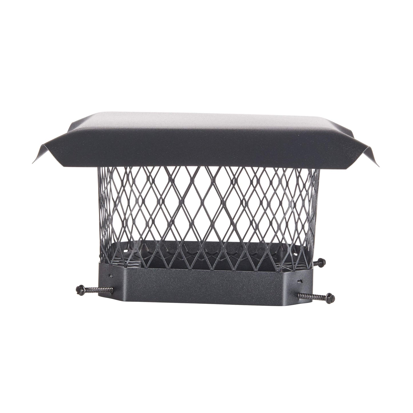 Shelter 9" x 9" Single Flue Bolt-On Chimney Cap, Fully Assembled, Galvanized Steel