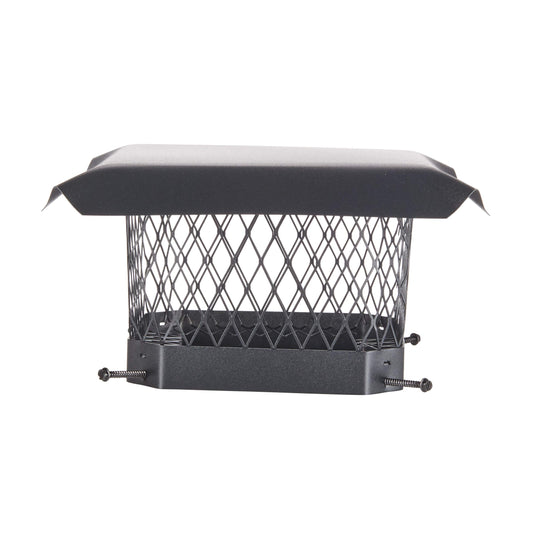 Shelter 9" x 9" Single Flue Bolt-On Chimney Cap, Fully Assembled, Galvanized Steel