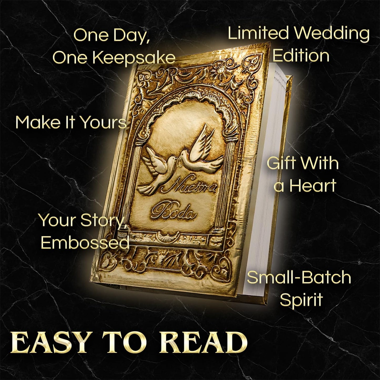 Biblia catolica en español para boda Metalic Beautiful Cover for Wedding Bible - Spanish Bible Large Print - biblia para boda - La biblia en español letra Grande - biblia y Rosario para boda catolica