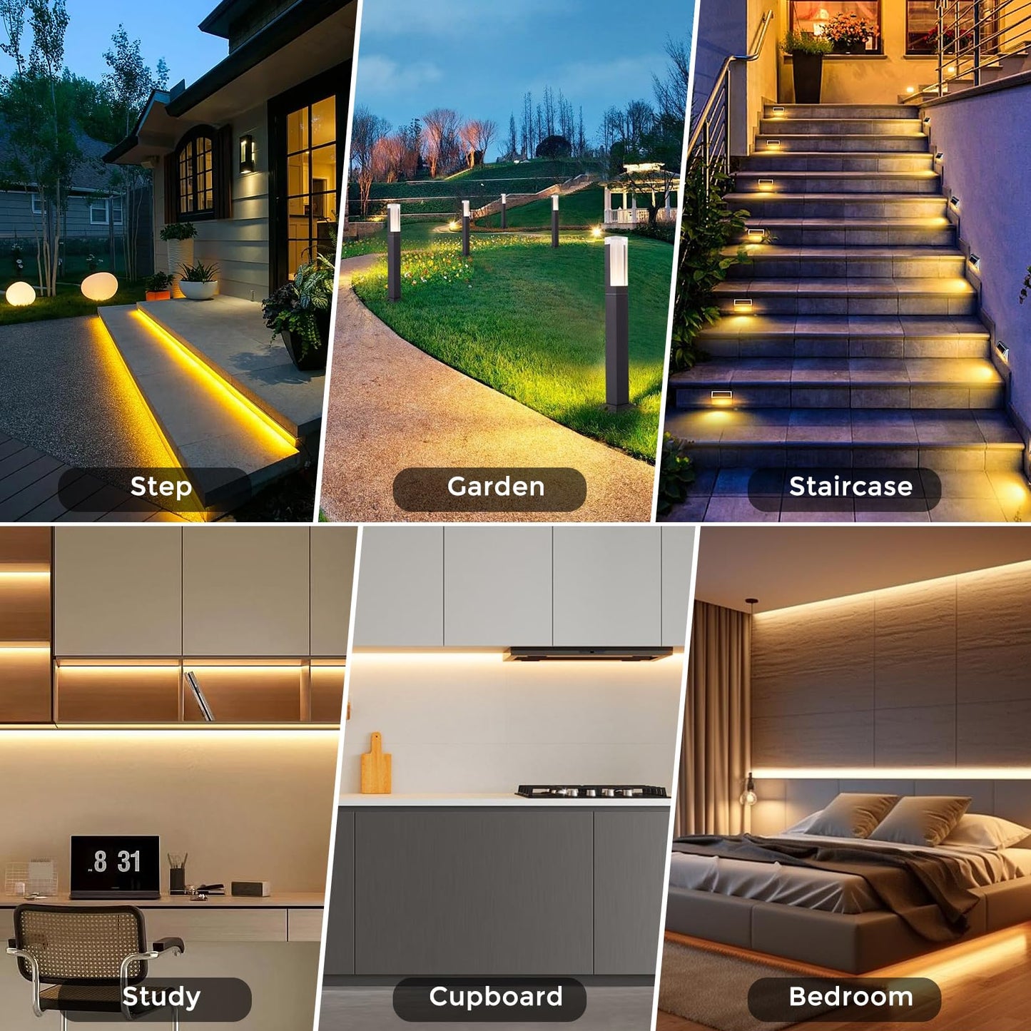 12V 100W Dimmable LED Driver, 5-in-1 Triac/ELV/MLV/0-10V/1-10V/PWM/V-R Dimming AC to DC Power Supply, IP67 Waterproof LED Transformer, UL Listed, Compatible with Lutron & Leviton Dimmer