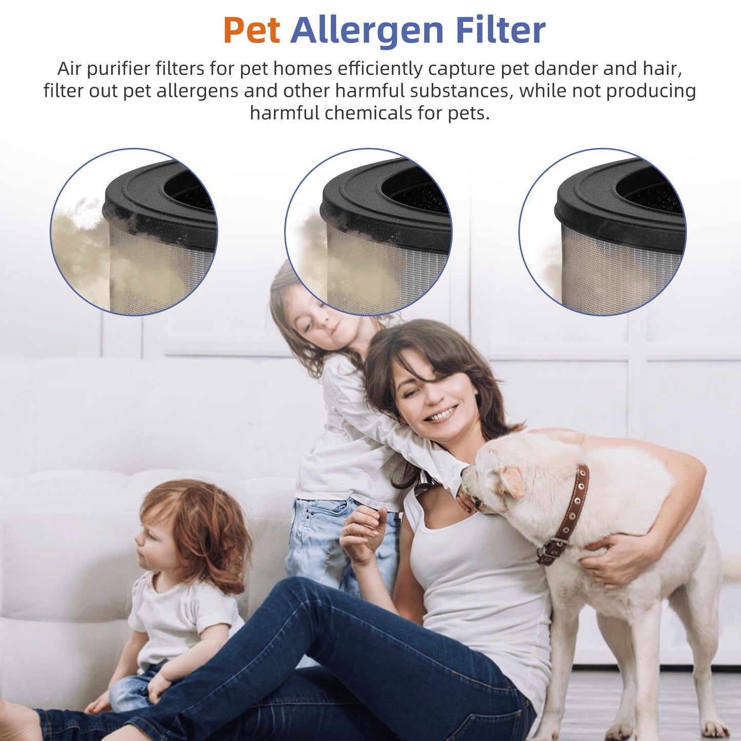 Pulluty A231 A230 Replacement Filter O for Winix A230 and A231 Air Purifier,3 in 1 H13 True HEPA High-Efficiency Activated Carbon Filter.Compare to Part # 1712-0110-00, 1712011000,2 Pack