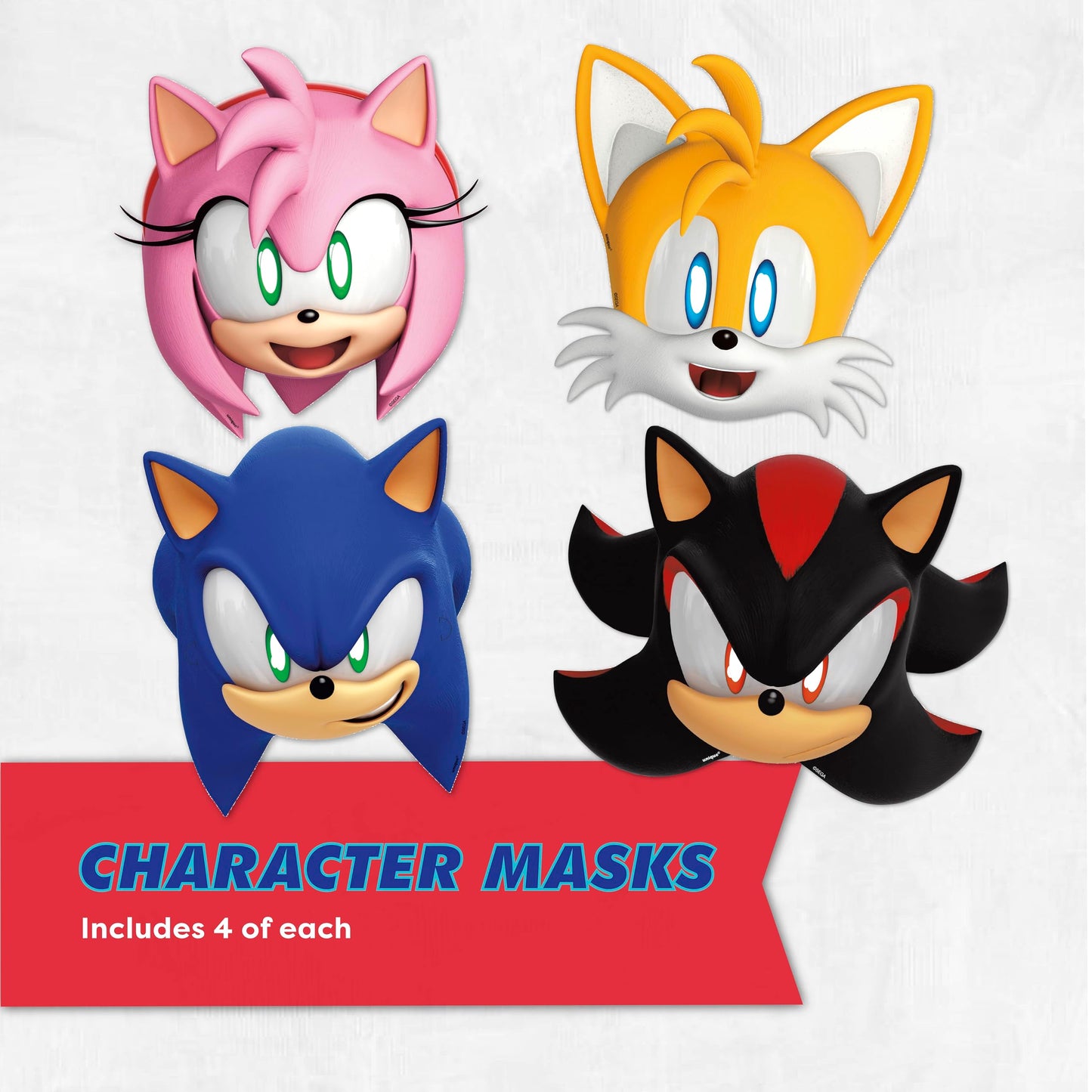 Sonic Birthday Party Decorations | Serves 16 Guests | Balloons, Masks, Banner, Tablecloth, Plates, Napkins, Candles, Sticker | Officially Licensed