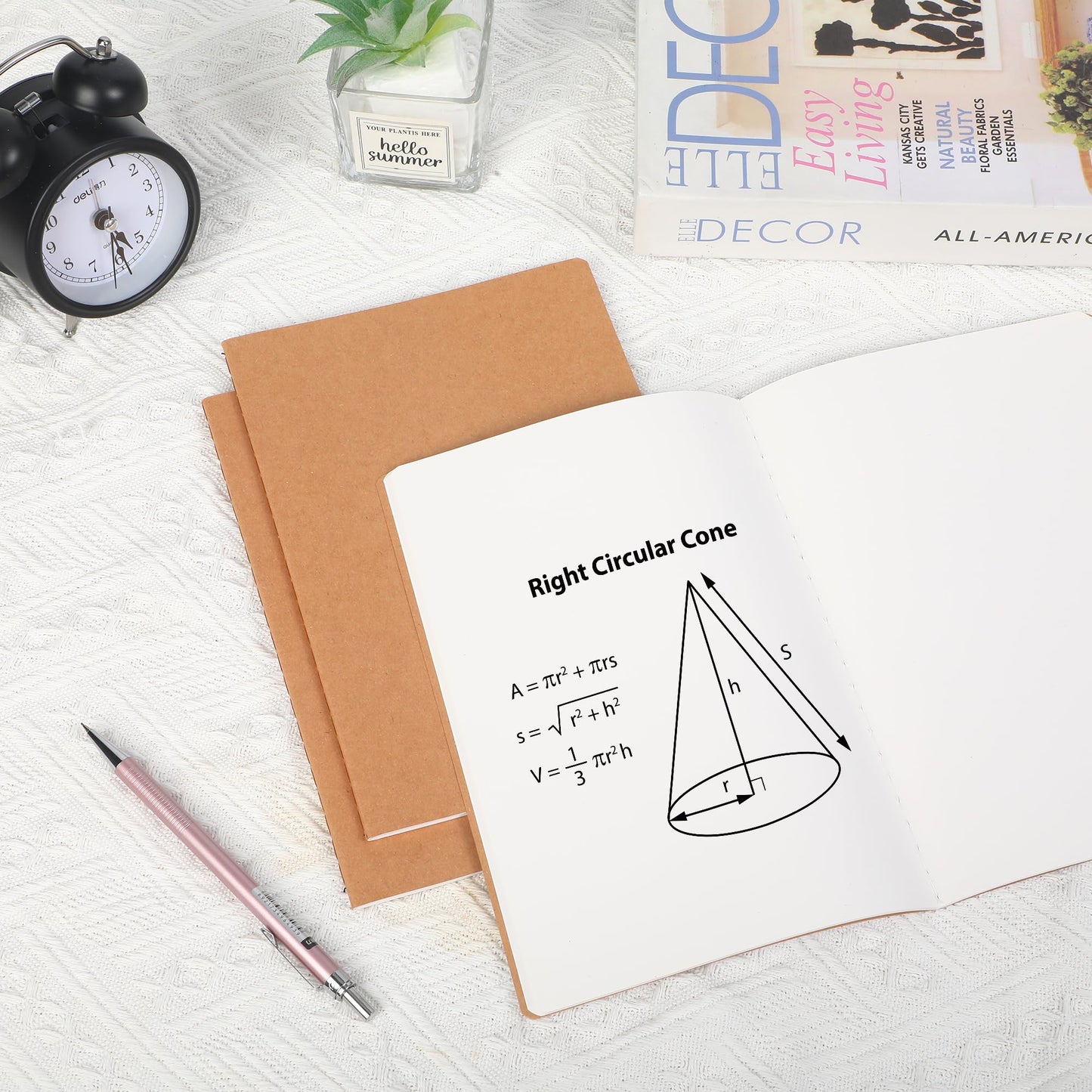 48 Pack Blank Kraft Notebooks, 8.3x5.5 Inches A5 Small Journals Bulk Blank Notebooks 80 Gsm Unlined with 60 Pages A5 Subject Notebooks Traveler Journal Set for Adult Students Back to School Supplies