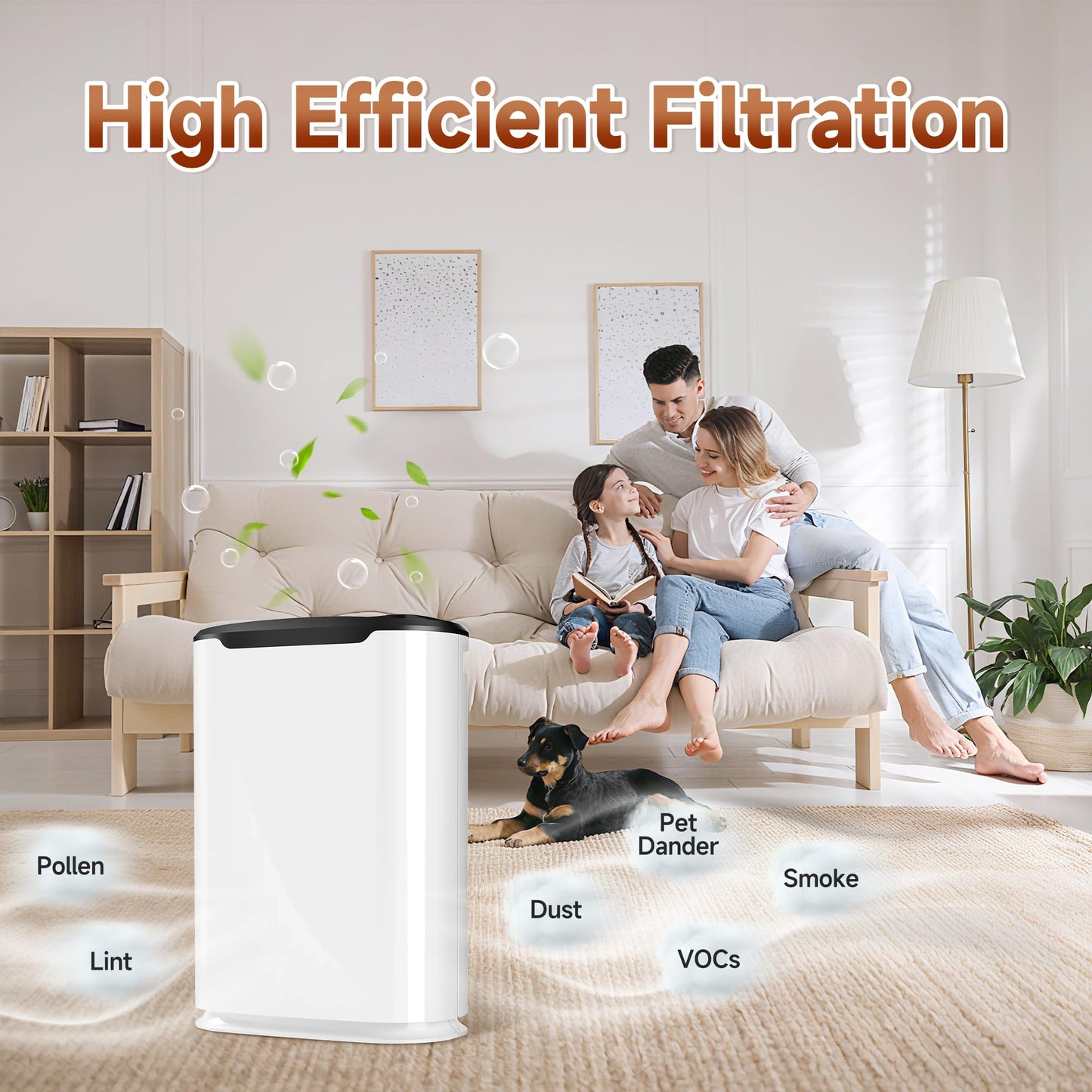 FCFMY 2 Packs 8L HEPA Carbon Replacement Filters Set Compatible with Okaysou Airmax 8L Air Purifi-er, 2 pcs carbon pre-filter+2pcs HEPA Filters+ 2pcs Activated Carbon Filters