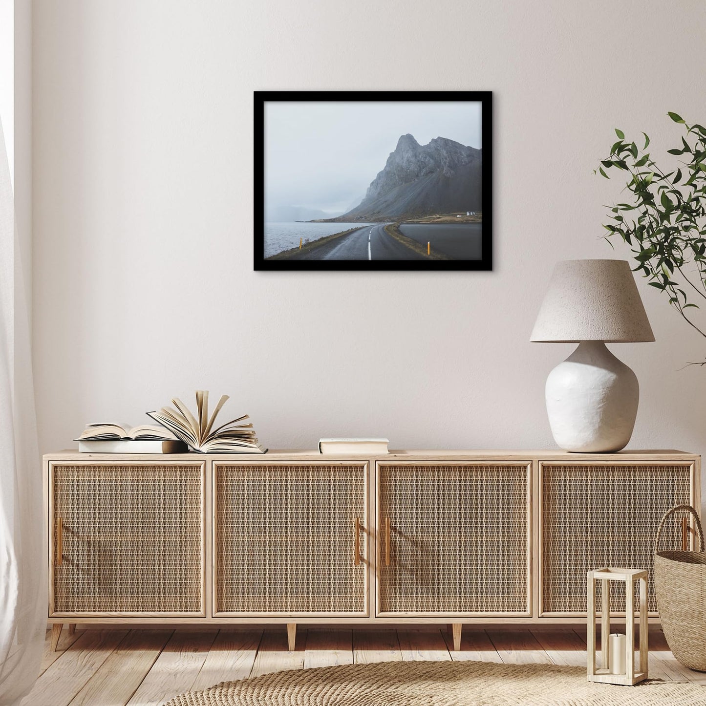 Americanflat 16x22 Picture Frame with Polished Plexiglass - Black Picture Frame - Wide Photo Frames Made of Engineered Wood for Vertical or Horizontal Wall Display - Epic Collection - Black