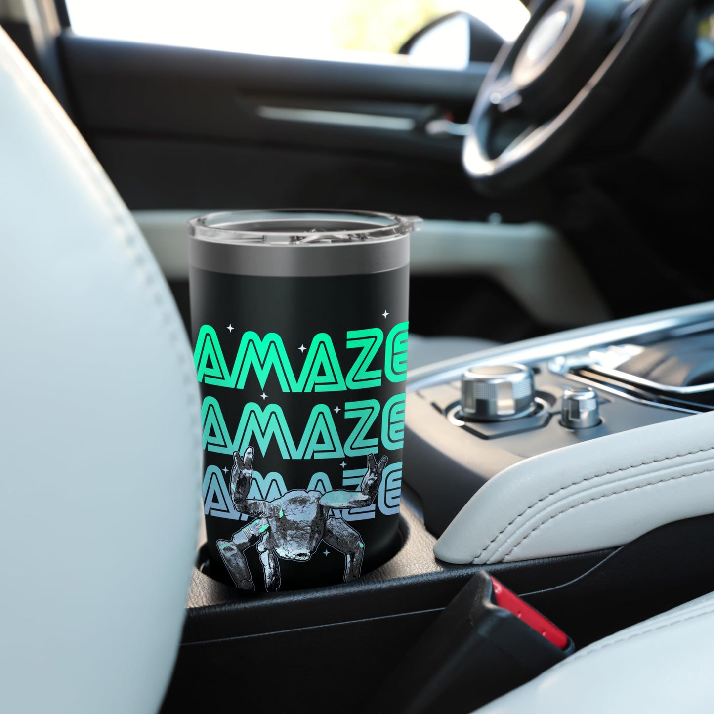 Project Hail Mary Amazing Rocky The Alien Neon Portrait Stainless Steel Insulated Tumbler