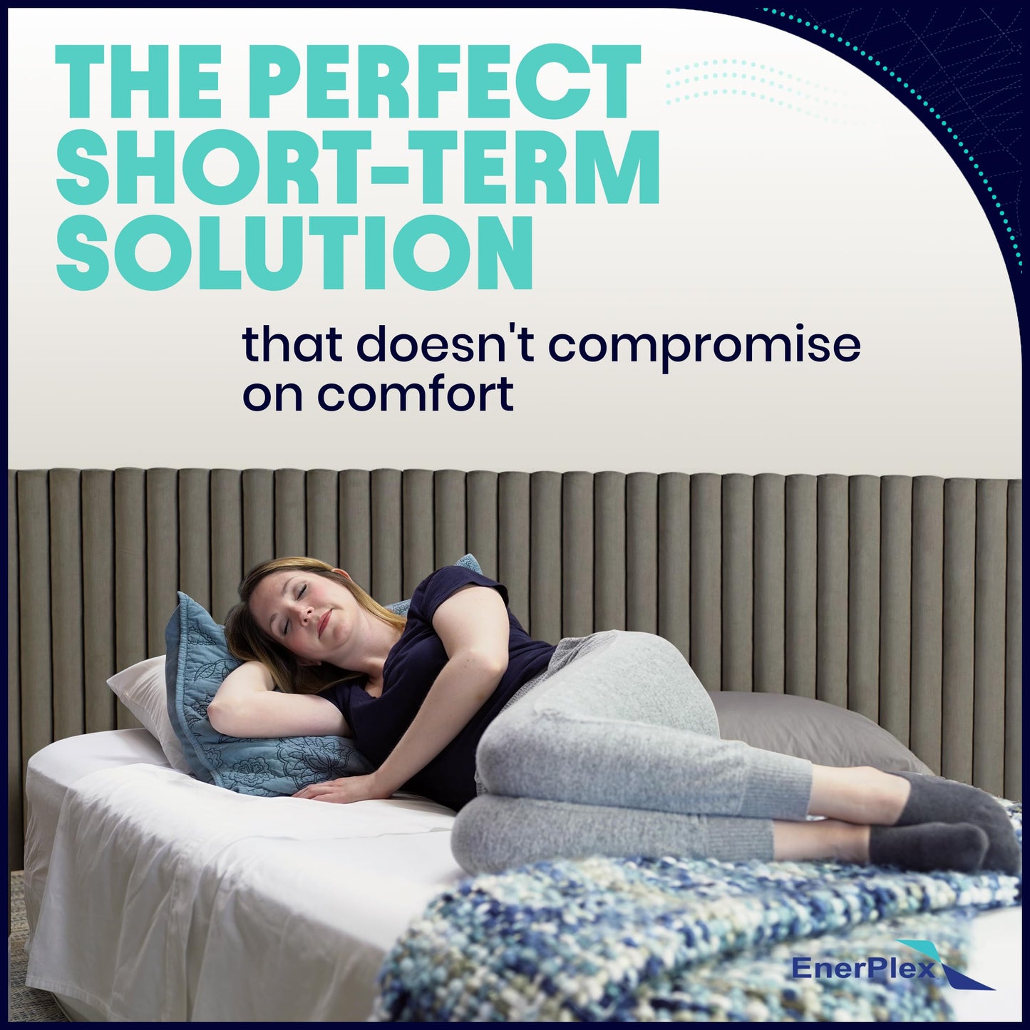 EnerPlex Twin Air Mattress with Built-in Pump - 16 Inch Double Height Inflatable Mattress for Camping, Home & Portable Travel - Durable Blow Up Bed with Dual Pump - Easy to Inflate/Quick Set Up﻿