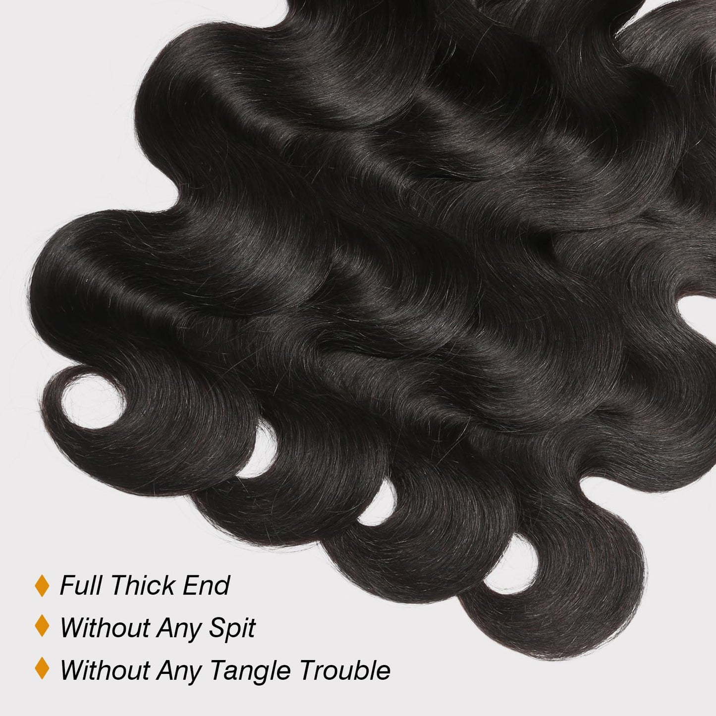 12A Human Hair Bundles 22 24 26 Inch Body Wave Bundles Human Hair 100% Unprocessed Brazilian Virgin Hair Quick Weave Extensions Natural Black