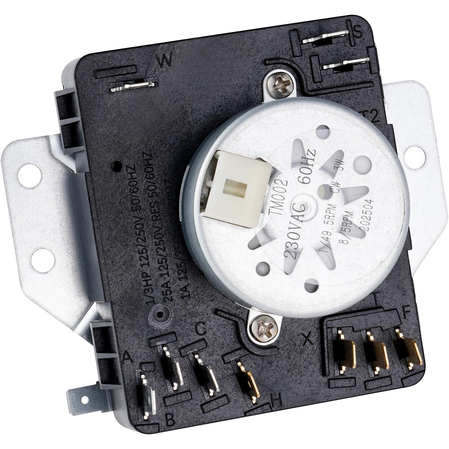 Dryer Timer for Maytag MEDC215EW1, Whirlpool WED4815EW1, WED4800XQ0, WED5100VQ1, WED4950HW0, WED4800BQ1, WED5200VQ1 Replacement.