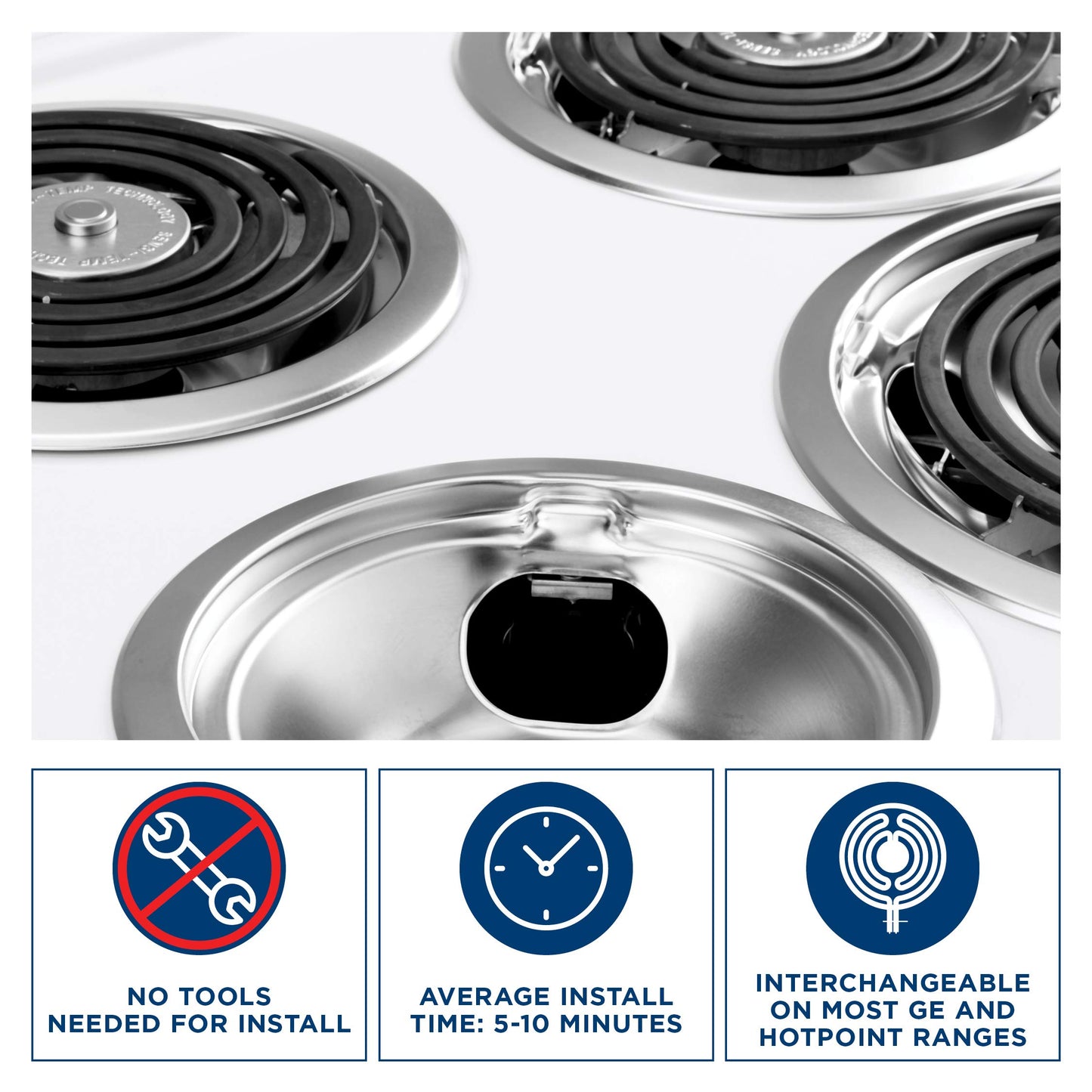 ELECTRIC RANGE BURNER ELEMENT SENSI-TEMP COIL - 8”