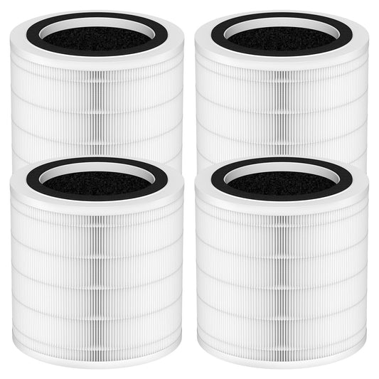 4 Pack H7126 Replacement Filter Compatible with GoveeLife Mini Air Purifier, 3-in-1 H13 True HEPA Filters H7126 for Govee Air Purif-ier, Replace Part# H7126-RF