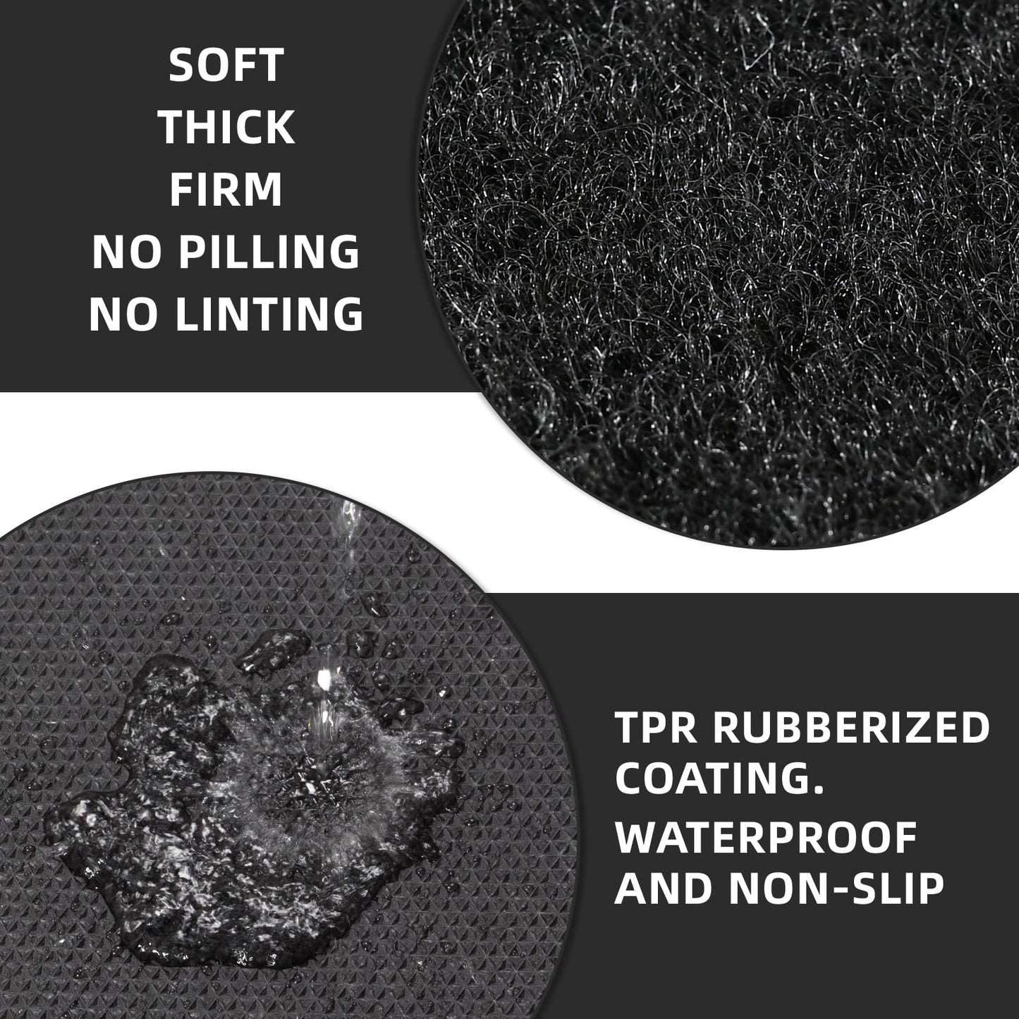 Black Carpet Runner 3x10 ft – Extra Thick 450 GSM Non-Slip Waterproof Aisle Rug for Weddings, Parties, Events, Banquets & Proposals