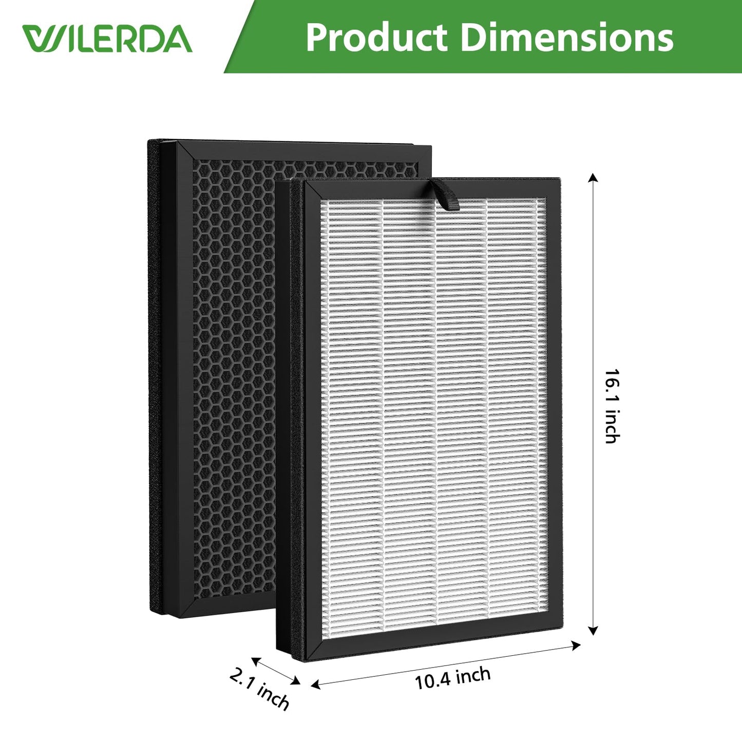 2 Pack H05 Replacement Filter, Compatible with HIMOX H05 Air Puri fier,HEPA Filter (Not Fit HIMOX H04)