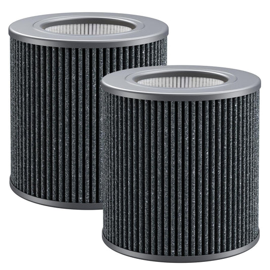 2 Pack Air Mini Replacement Filters Compatible with Molekule Tri-Power Air Mini and Air Mini+ Air Purifiers, 3-in-1 Activated Carbon Filter