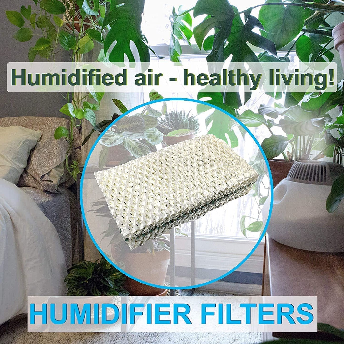 HQRP 4-pack HDC411 Humidifier Wick FilterReplacement for Sears Kenmore 14909, 14912, 32-14912, 42-14912, Emerson Essick Air AIRCARE HDC-2R & HDC-411, BestAir E2R