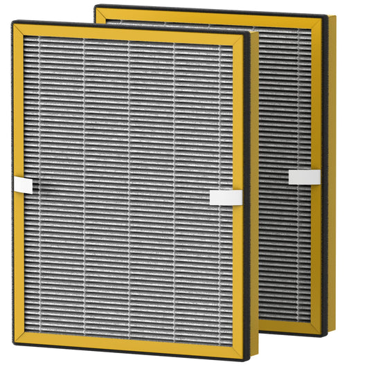 TT-AP002 True HEPA Replacement Filter Compatible with TaoTronics TT-AP002 and VAVA VA-EE008 Air Puri fier, H13 HEPA Filter with Activated carbon, 2-Pack