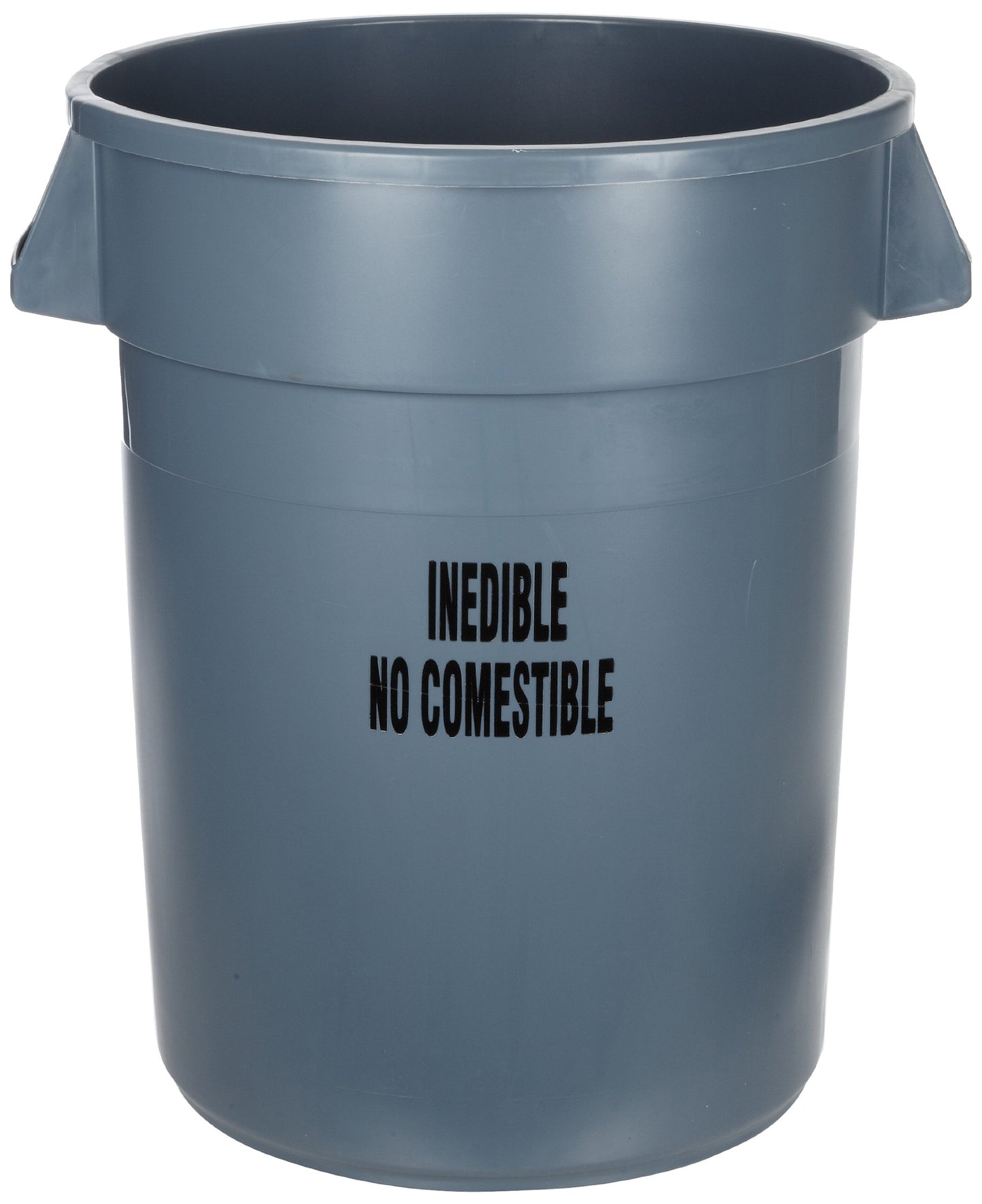 Rubbermaid Commercial Products Large Brute Trash Can/Garbage Container, 32-Gallon, Gray, Plastic Bin for Indoor/Outdoor/Garage/School/Festival
