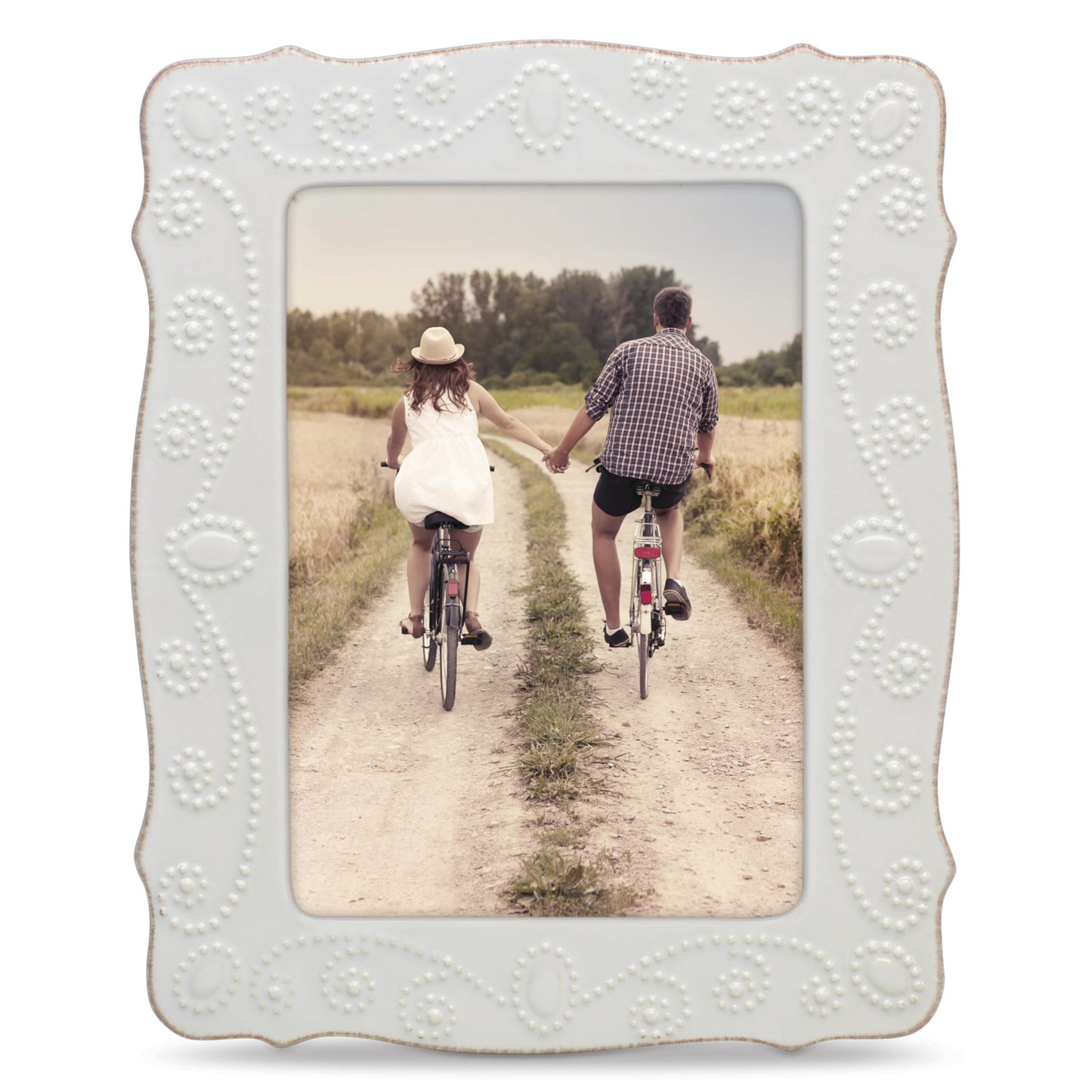 Lenox 858821 White French Perle 5" X 7" Frame, 1.55 LB