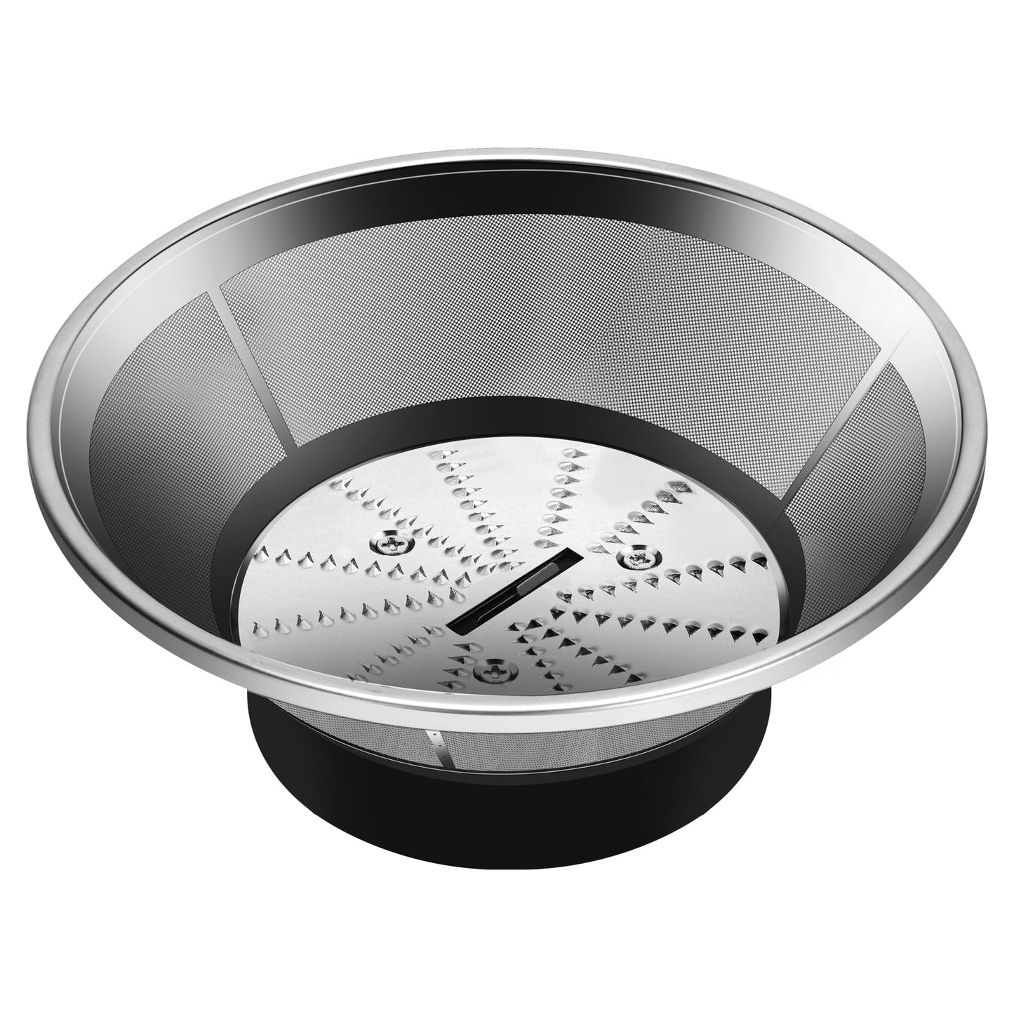 Drkerr BR-1 Mesh Filter Basket Compatible with Models JE95XL, JE98XL, BJE200XL Juicers, SP0010662 Blender Basket Assembly - Ready to Use Mesh Bowl, Upgraded Titanium-coated Blades and Base