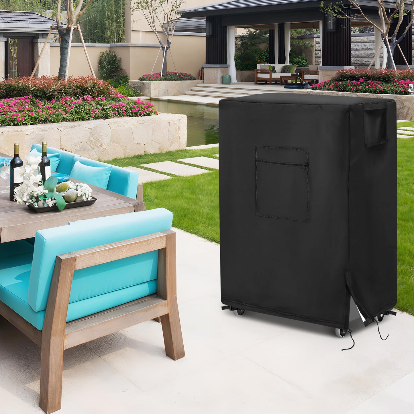 Youlvy Evaporative Air Cooler Cover for Hessaire MC61M / MC61V / M250 5300 CFM Portable Evaporative Cooler, Waterproof Portable Swamp Air Water Cooler Cover for Outdoor Air Conditioner