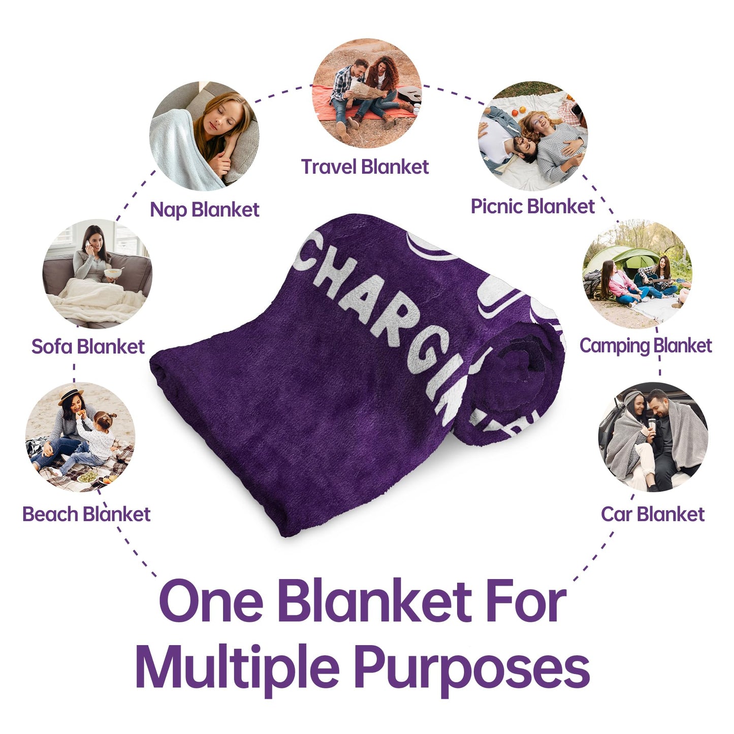 Funny Gifts for Mom, Mom is Charging Sloth Blanket, Birthday Gifts for Moms from Daguther Son, Moms Gift for Christmas Mothers Day, Soft Sloth Throws Blanket for Mother 60" x 80"