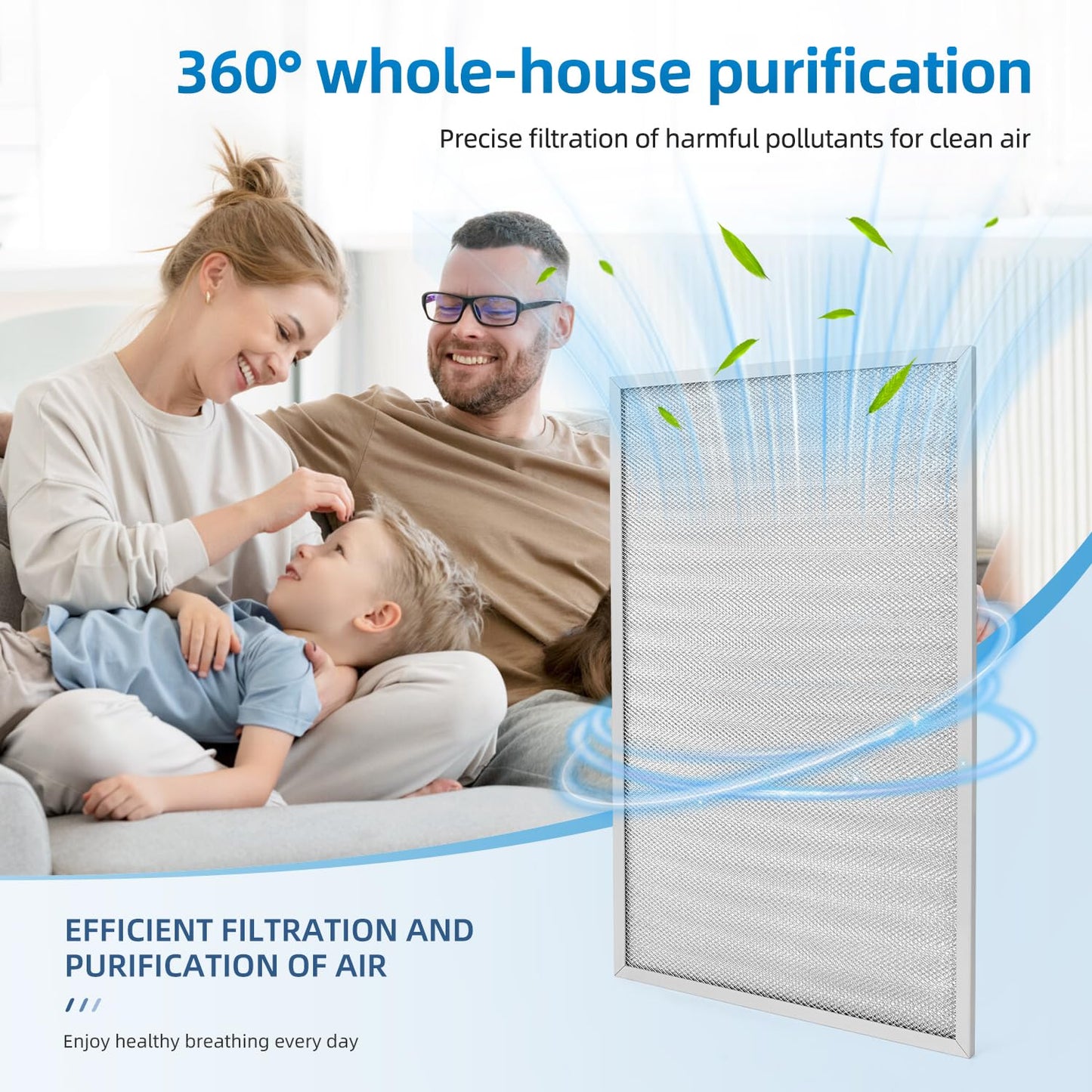 203369 F50F F300 12.5 x 20 Pre Filter Compatible with Honeywell Air Cleaner 203369 F50E1349 F50E1331 F50E1067 F50F1057 F50A1116 F50F1040 Reusable (4-pack)
