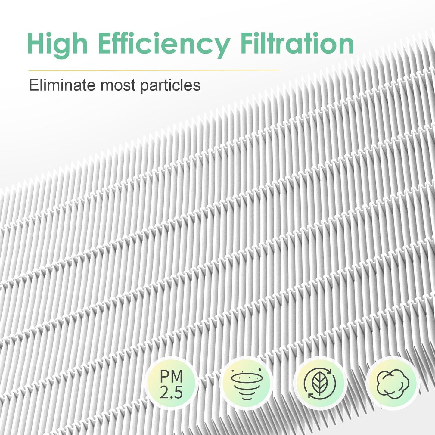 HSIAMEN Filter Compatible with Fellowes Aeramax 200 Filter Replacement Aera Max 190 200 DX55 Part# 9287101 9324101 Air Purifier, Includes 2 High-Efficiency & 6 Carbon Activated Pre-Filter