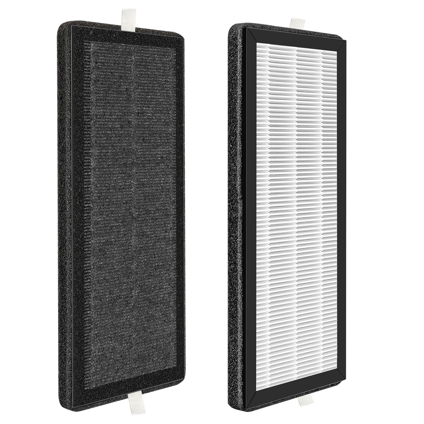 Can-Meageren AP-2202-UL Replacement H13 True HEPA Filter Compatible With Sejoy AP-2202 Air Purifier, Activated Carbon Filters（2 HEPA Filters + 2 Active Carbon）