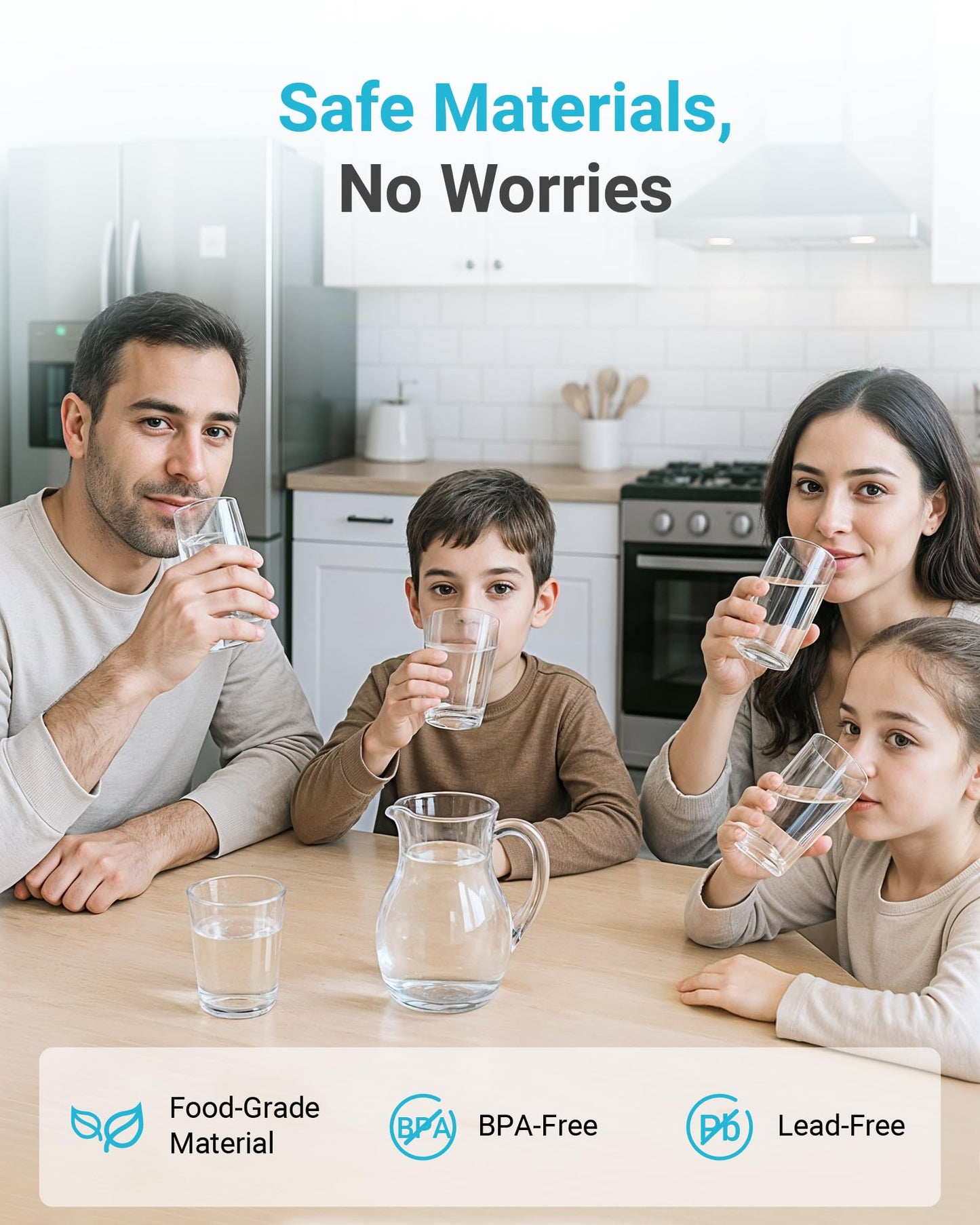 AQUA CREST F-1000 Water Filter, Replacement for InSinkErator® F-1000, F-2000, F-3000, AquaPure AP Easy C-Complete, 500 Gallons, NSF/ANSI 42, 3 Pack