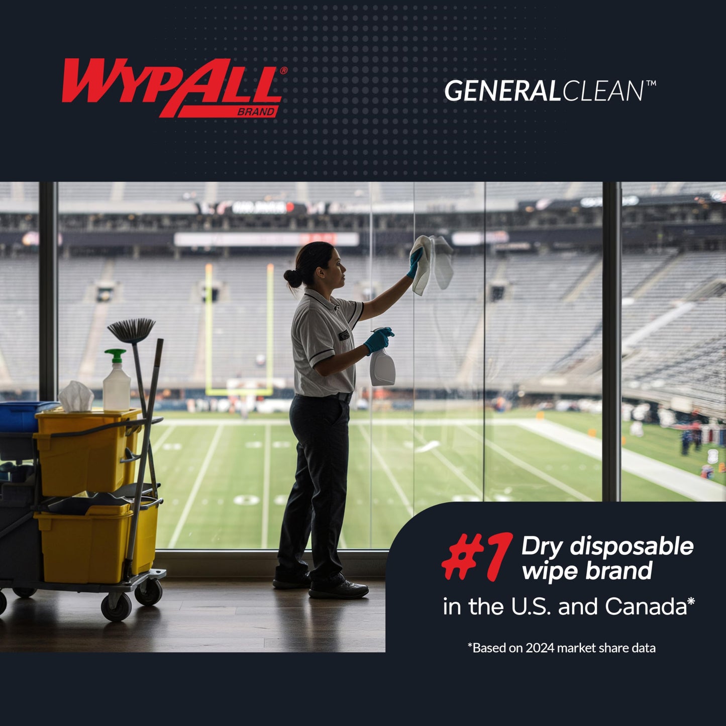 WypAll GeneralClean L10 Cloths Light Cleaning Wipes (05123), Windshield Towels, Bulk Paper Wipers, Blue (10 Packs of 224 Sheets, 2,240 Sheet Total)