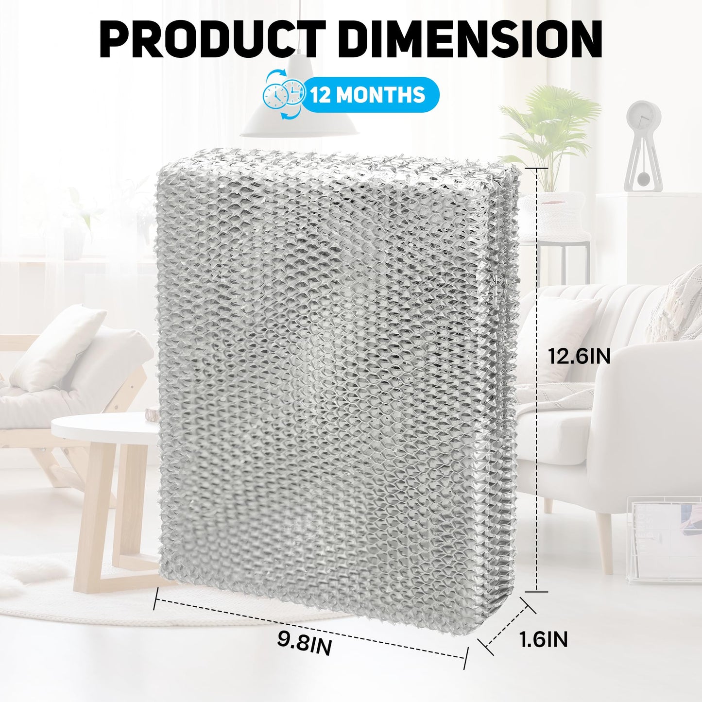 TOMOON Aluminum 35 Water Panel Replacement for April. aire Humidifier Compatible with 700 600 300 350 360 560 560A 568 600A 600M 700A 700M 760 760A 768,4 Pack