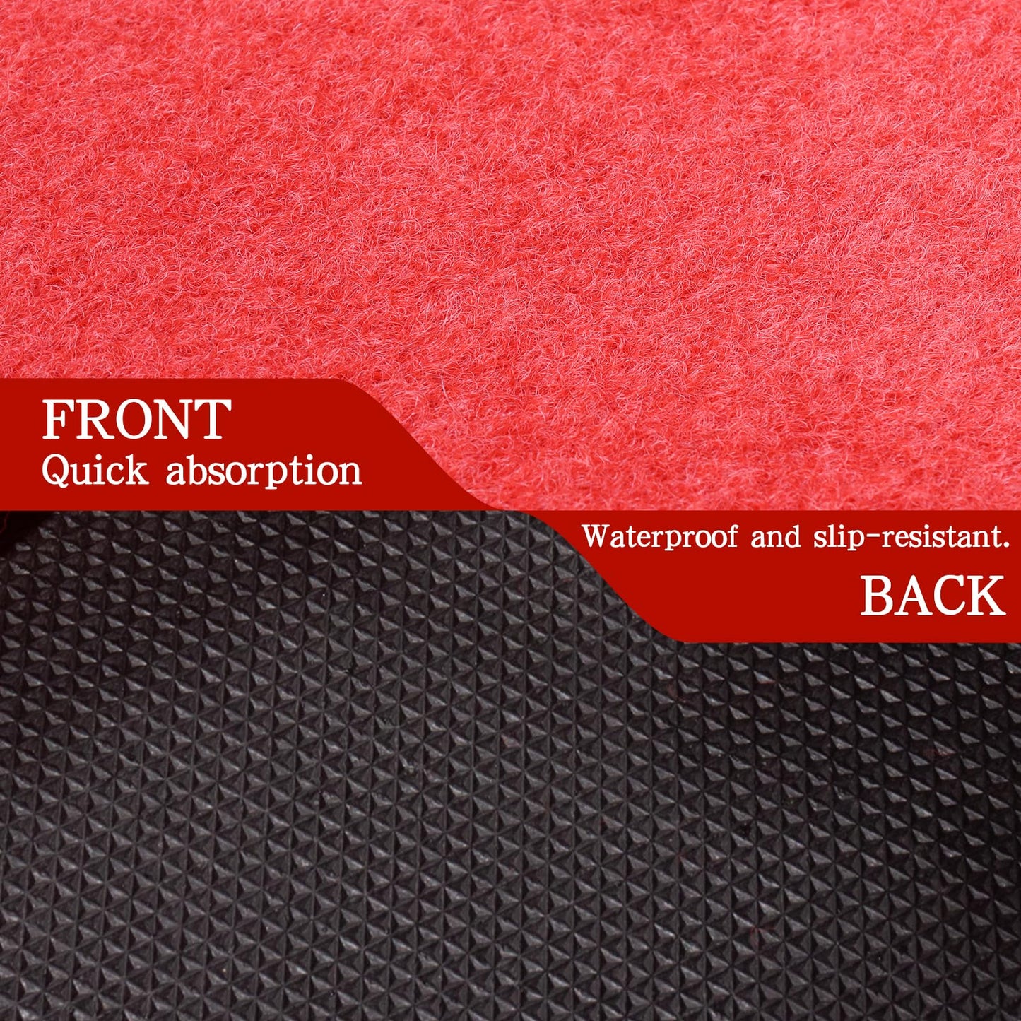 Red Carpet Runner 3x10 Feet, Non-Slip Waterproof Aisle Rug with Rubber Backing, Rolled Shipping, No Creases, Perfect for Weddings, Parties, Events, Banquets & Hollywood Runway