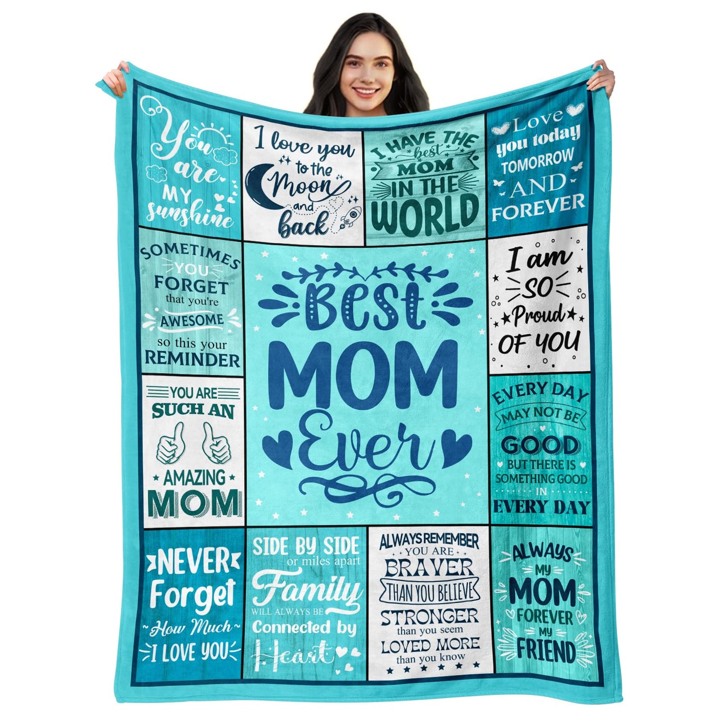 Birthday Gifts for Mom from Daughters Son - Christmas Mothers Day Birthday Gifts for Moms - Best Mom Ever Blankets - Unique Mother Birthday Present Ideas - to My Amazing Moms Blanket 50"X60"