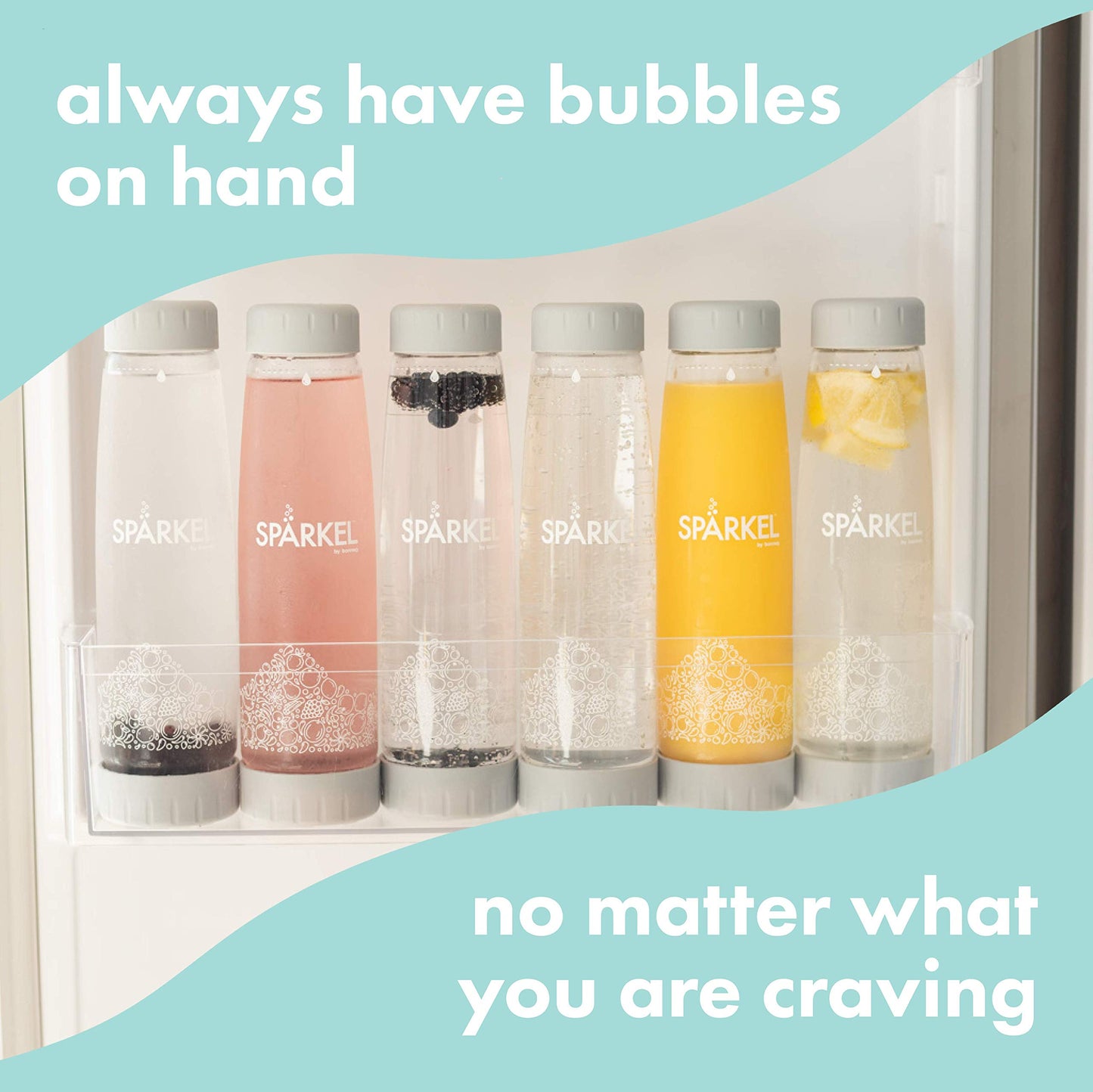 SPÄRKEL Bottle 2-Pack - 2x 750ml (25.4oz.) - Always have a bubbly drink ready - Use Beverage System
