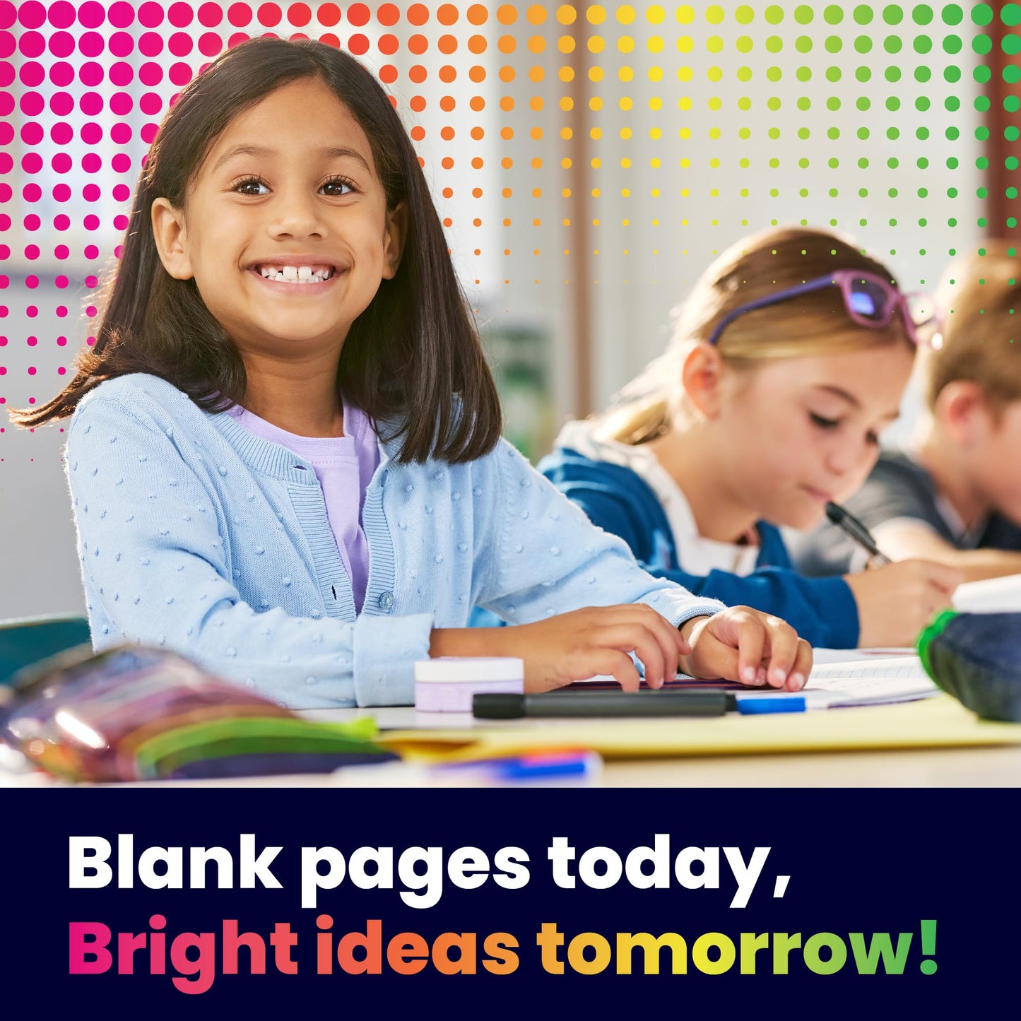 Hygloss Half Blank Books for Kids to Write Stories & Illustrate – Bulk 24 Pack – 5.5" x 8.5" A5 – Primary Journal for Grades K-2, Preschool/Kindergarten Notebook with Picture Space – 24 Pages, White