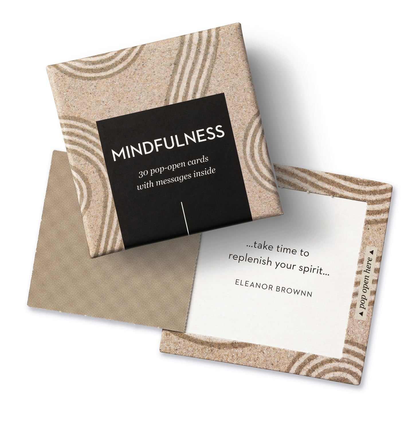 Compendium ThoughtFulls Pop-Open Cards — 4-Pack of Embrace Calm, Mindfulness, Live with Intention, Grateful – 120 Pop-Open Cards, Each with a Different Message Inside