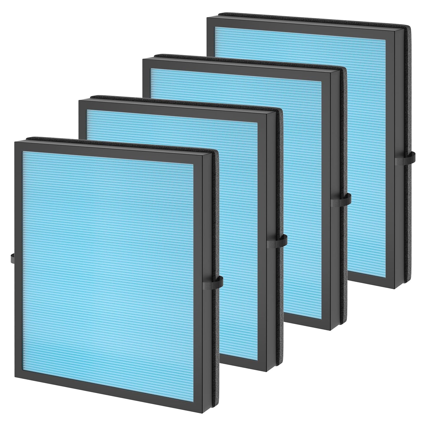 4 Pack MK04 Air Filter Replacement For AROEVE MK04 MG04JH Air Puri-fier Model DH-JH04, 4-Layers Premium Filter Replacement For MK04 MG04JH Air Puri-fier - Standard Version, Compare to Part# MK04LX